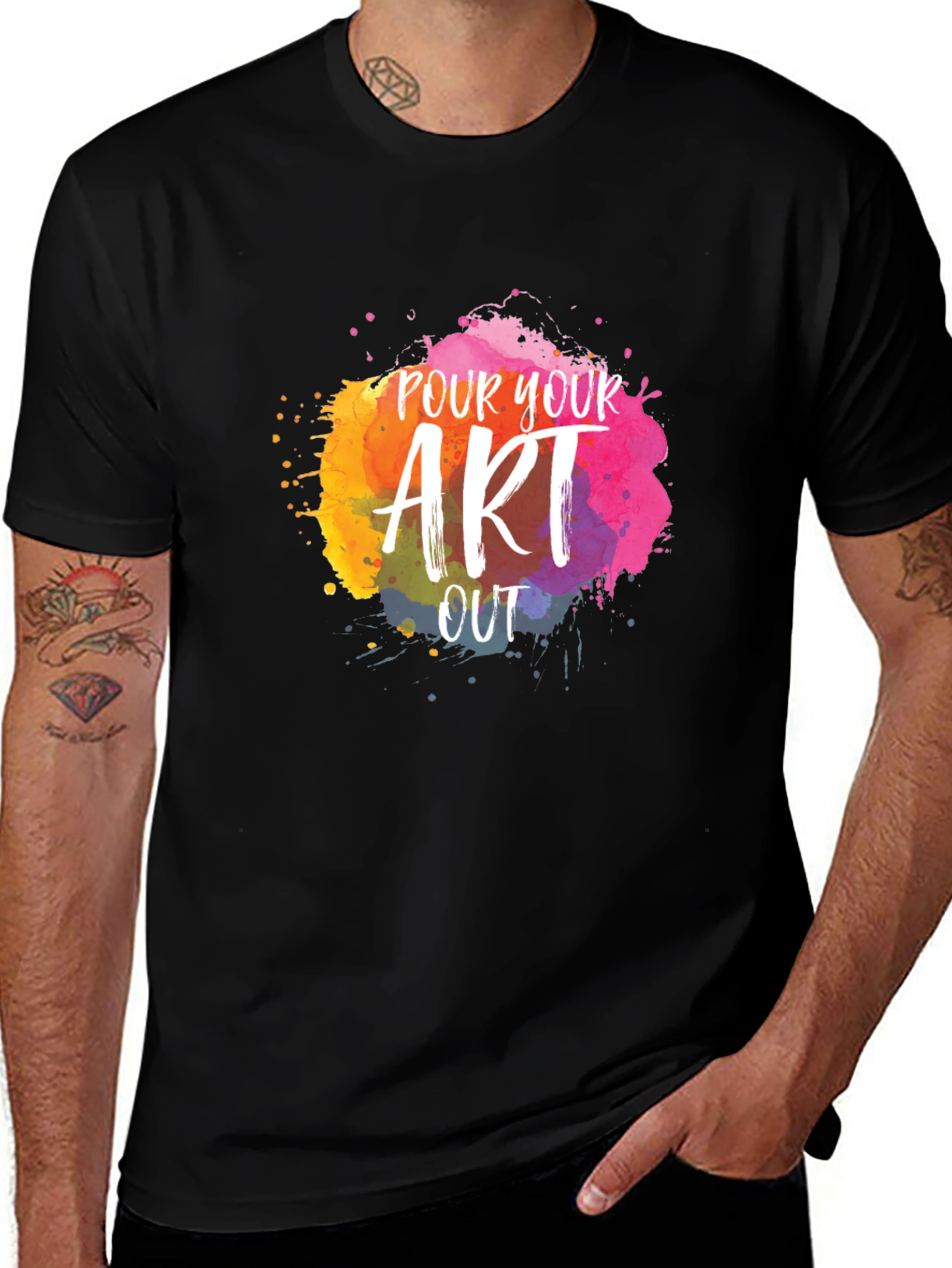 Pour Your Art Out T-Shirt - Creative Design