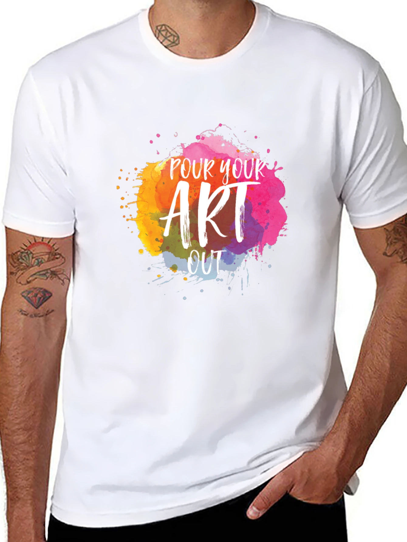 Pour Your Art Out T-Shirt - Creative Design