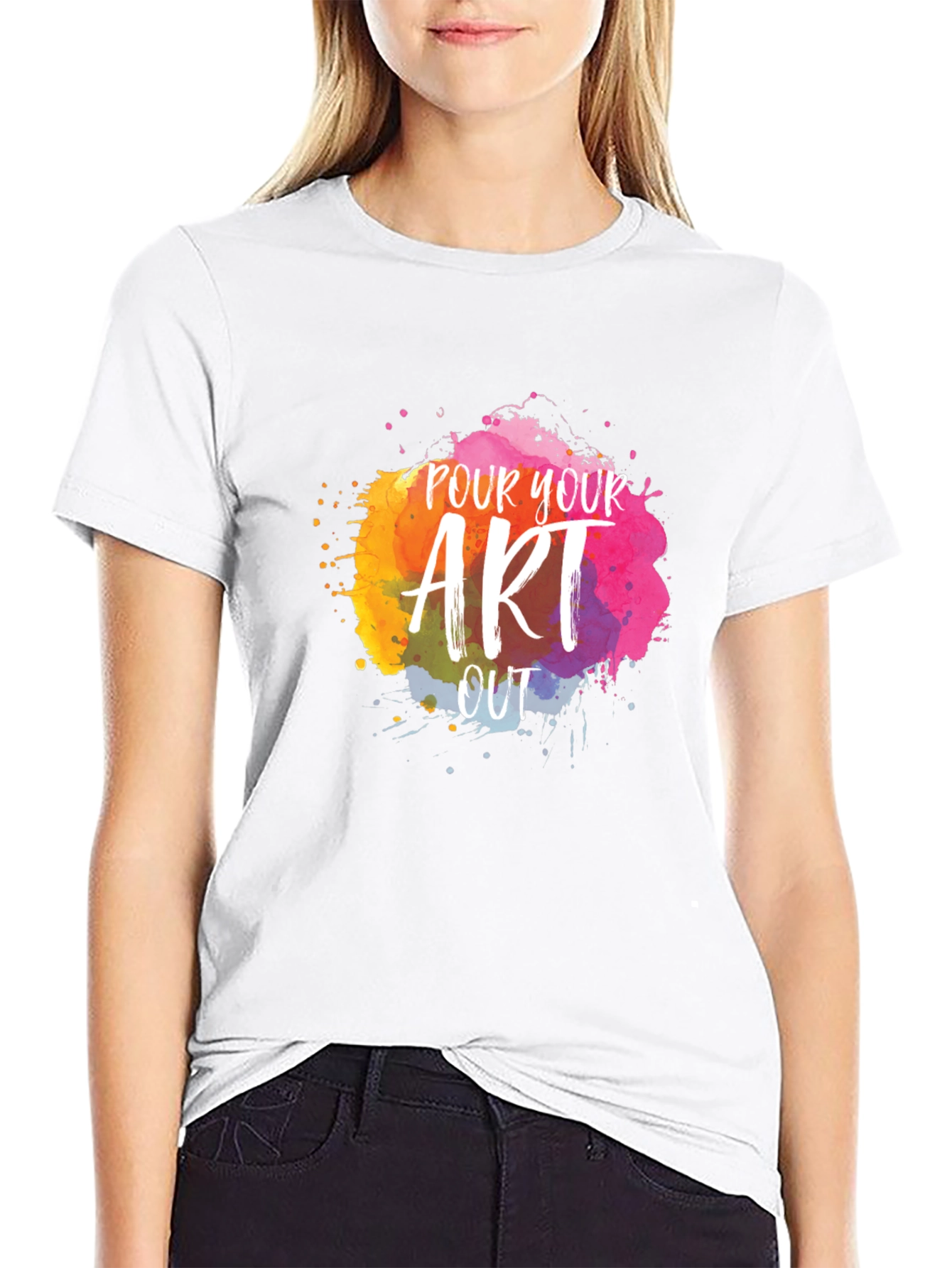 Pour Your Art Out T-Shirt - Creative Design