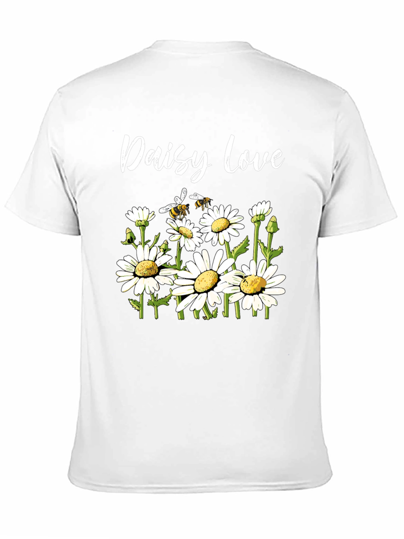 Daisy Love Graphic Tee - Black Cotton T-Shirt