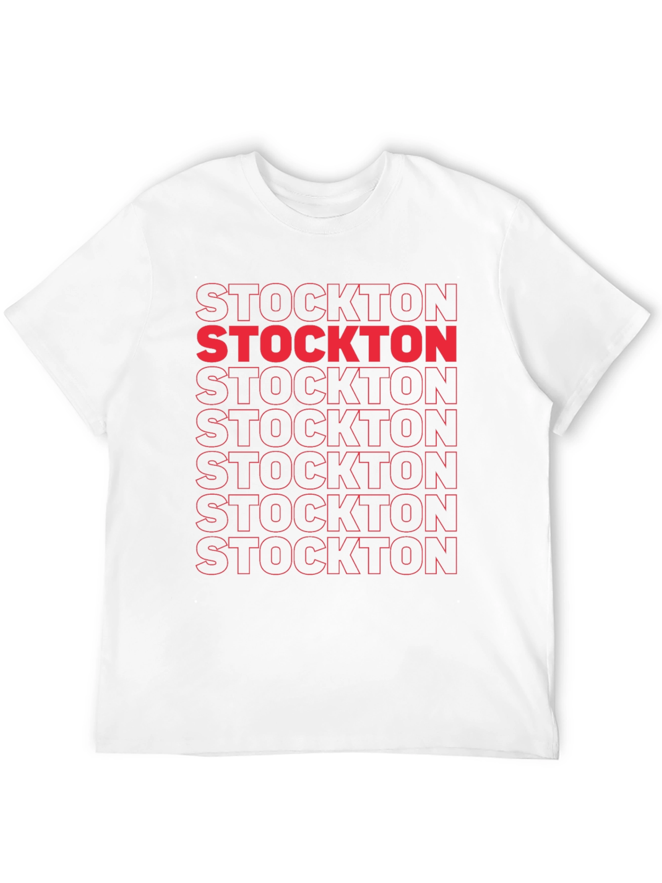 Stockton Graphic Tee - Bold Text Design