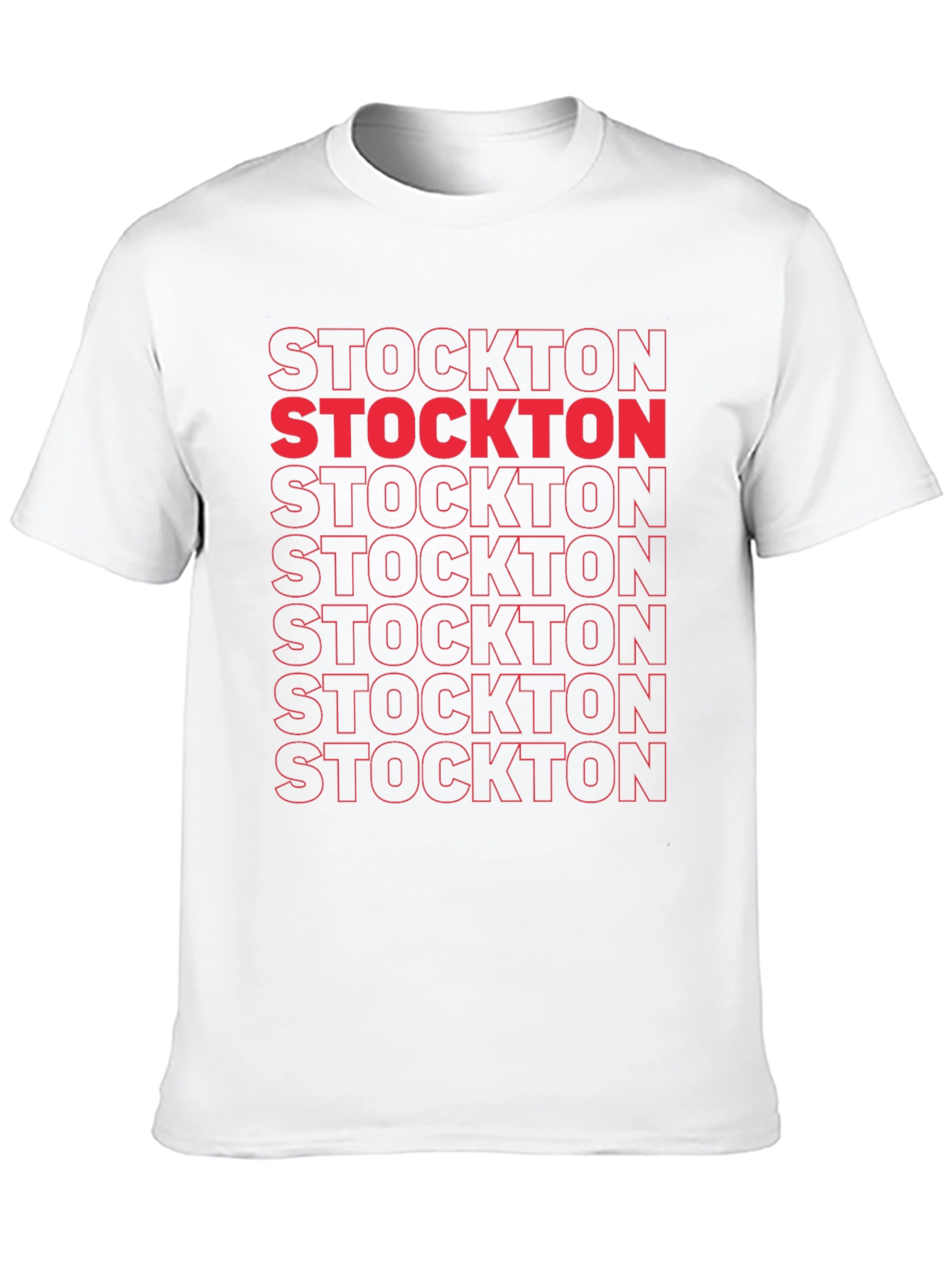 Stockton Graphic Tee - Bold Text Design
