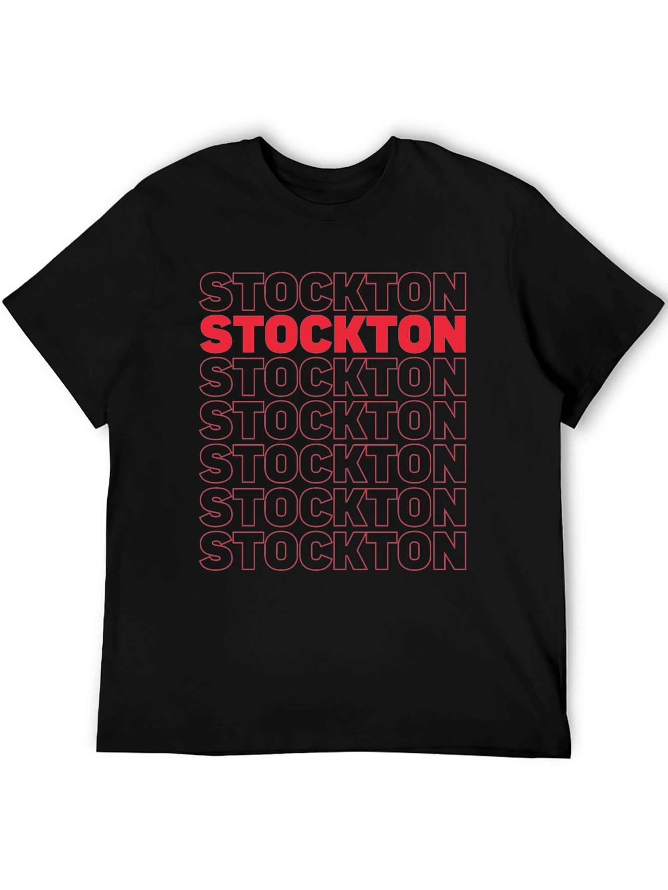 Stockton Graphic Tee - Bold Text Design