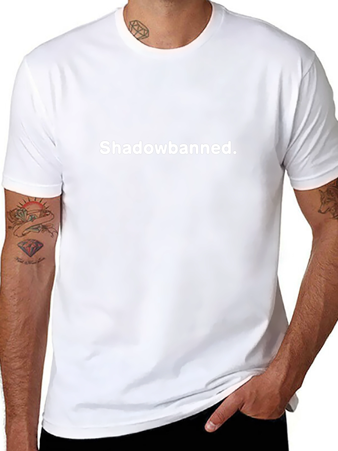 Shadowbanned Graphic Tee - Cool & Edgy Black T-Shirt