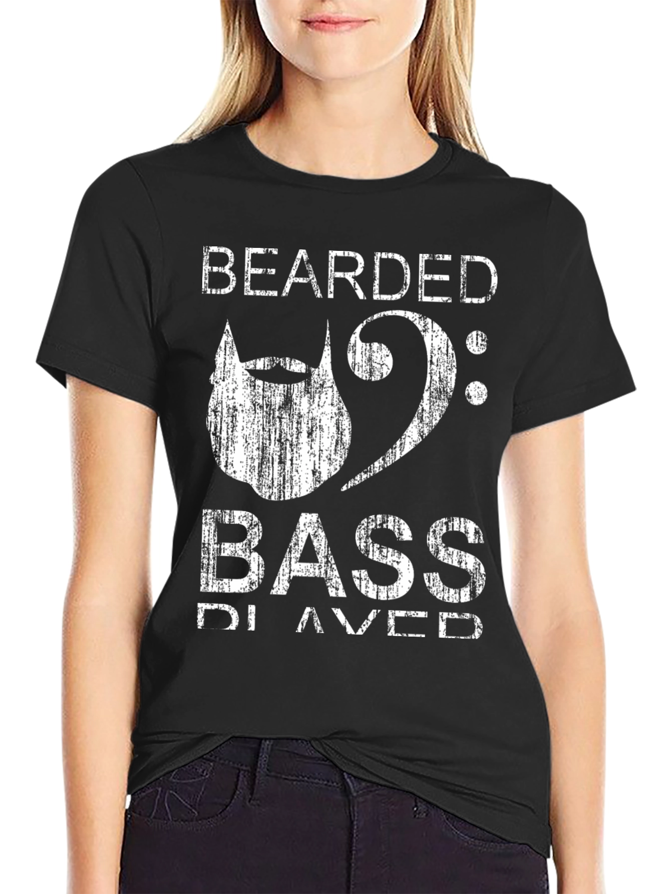 Bearded Bass Player Graphic T-Shirt
