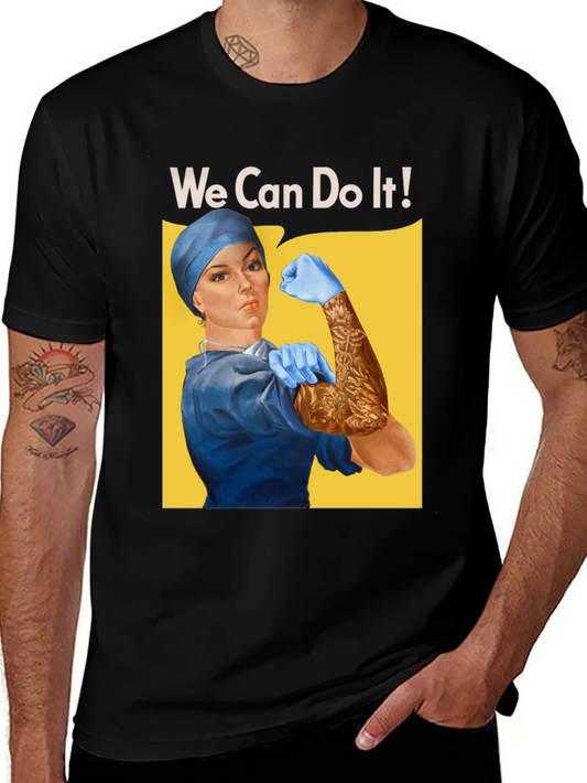 Rosie the Riveter Nurse We Can Do It T-Shirt