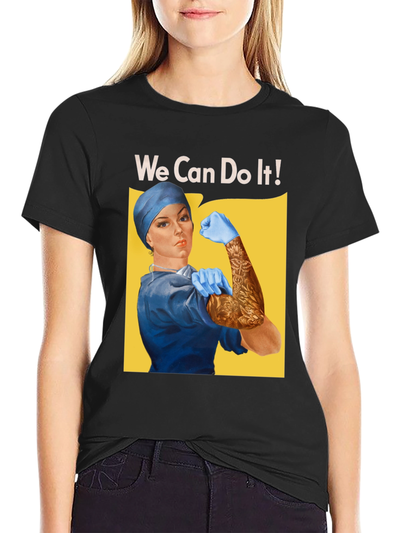 Rosie the Riveter Nurse We Can Do It T-Shirt