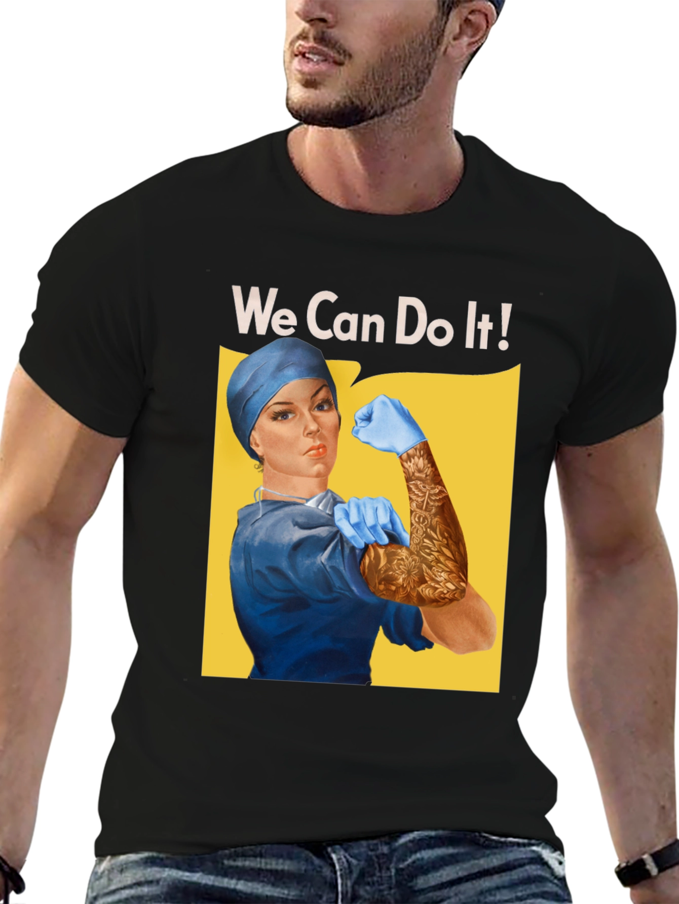 Rosie the Riveter Nurse We Can Do It T-Shirt