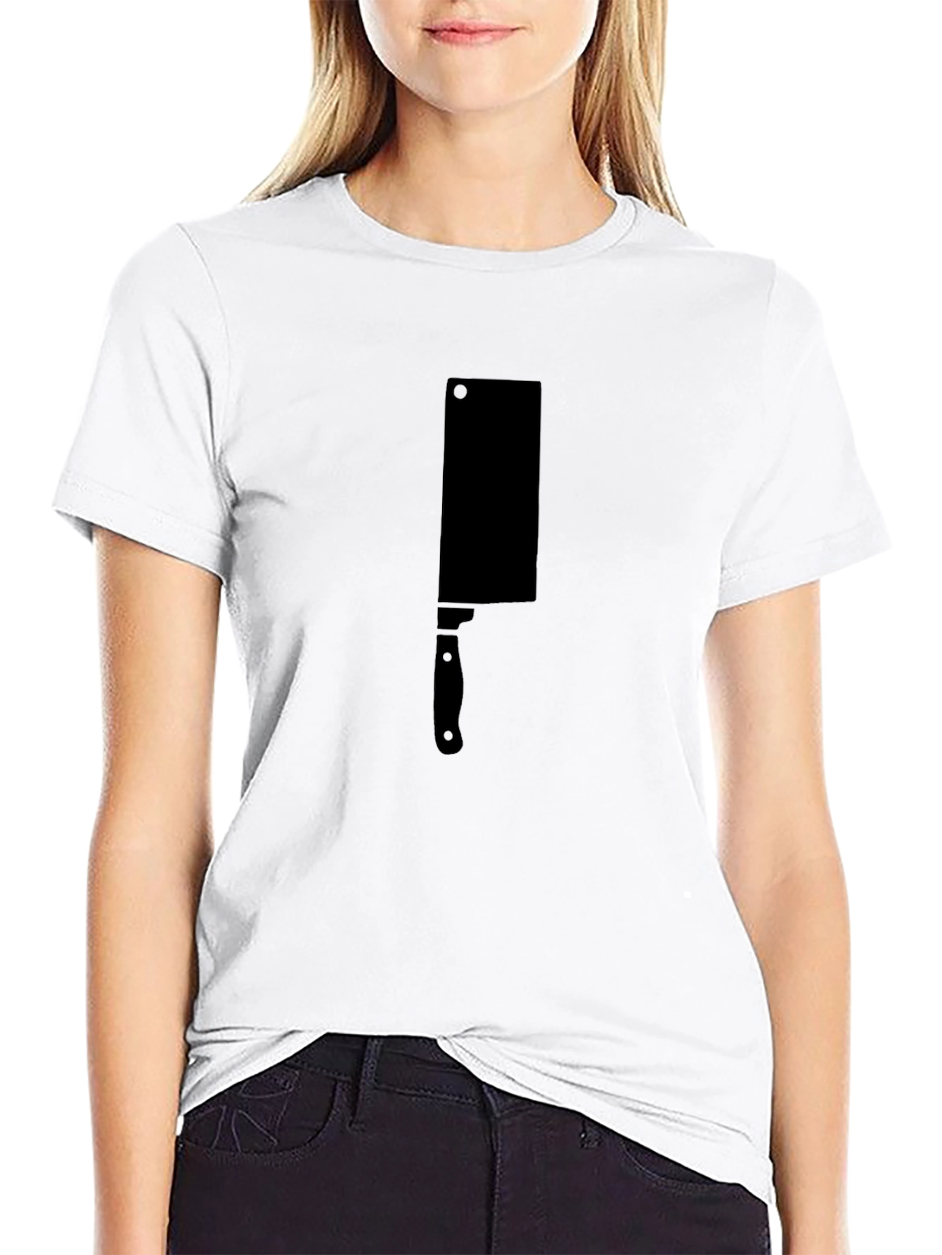 Black Butcher Knife Graphic T-Shirt