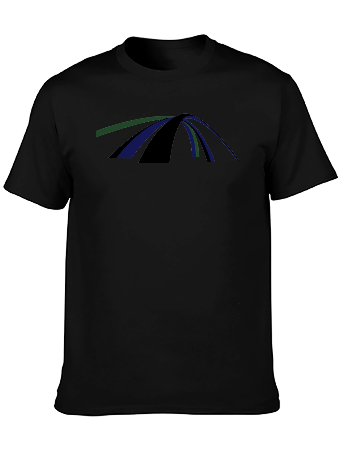 Abstract Arch Graphic Tee - Modern Casual Comfort