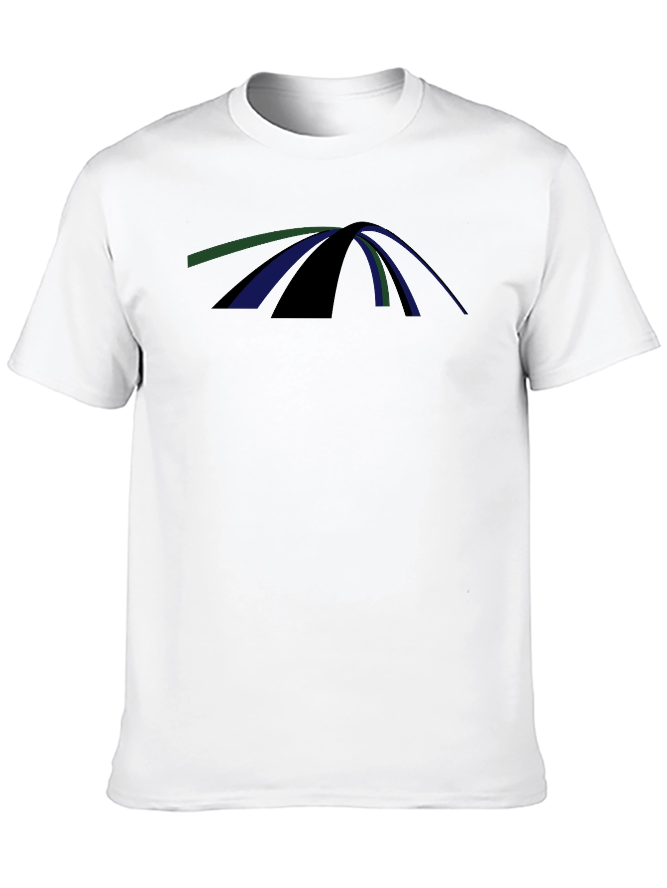 Abstract Arch Graphic Tee - Modern Casual Comfort