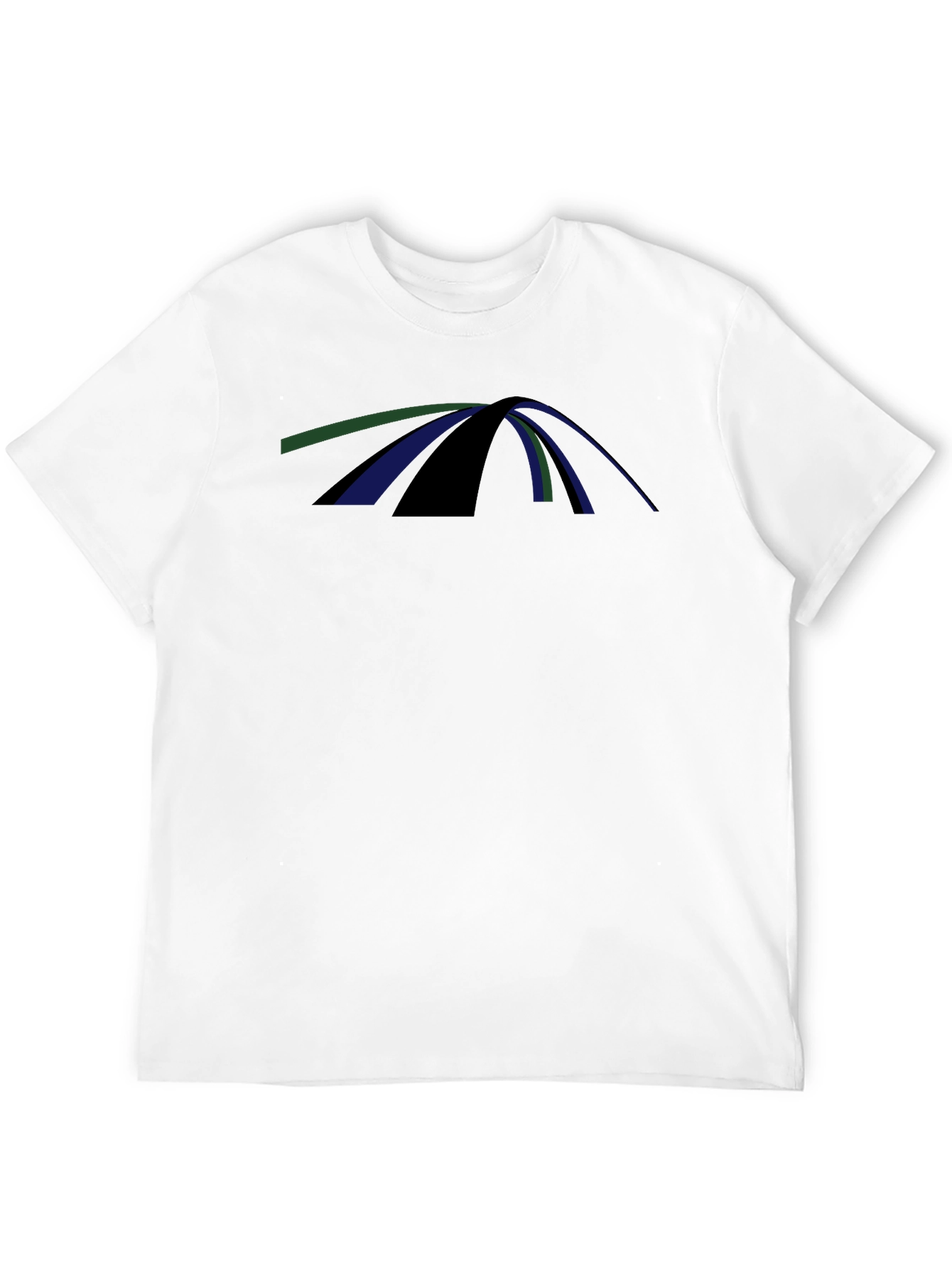Abstract Arch Graphic Tee - Modern Casual Comfort