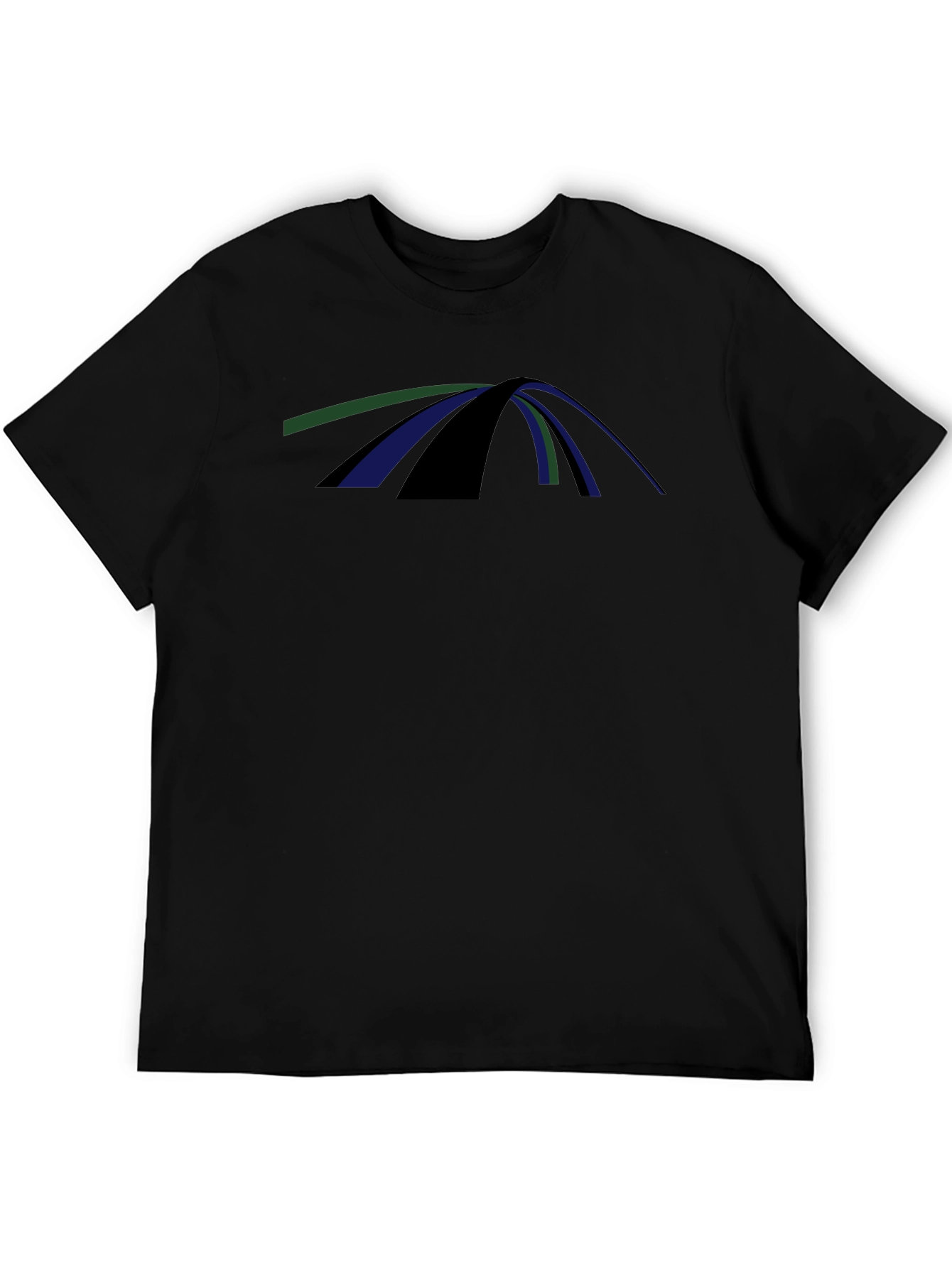 Abstract Arch Graphic Tee - Modern Casual Comfort