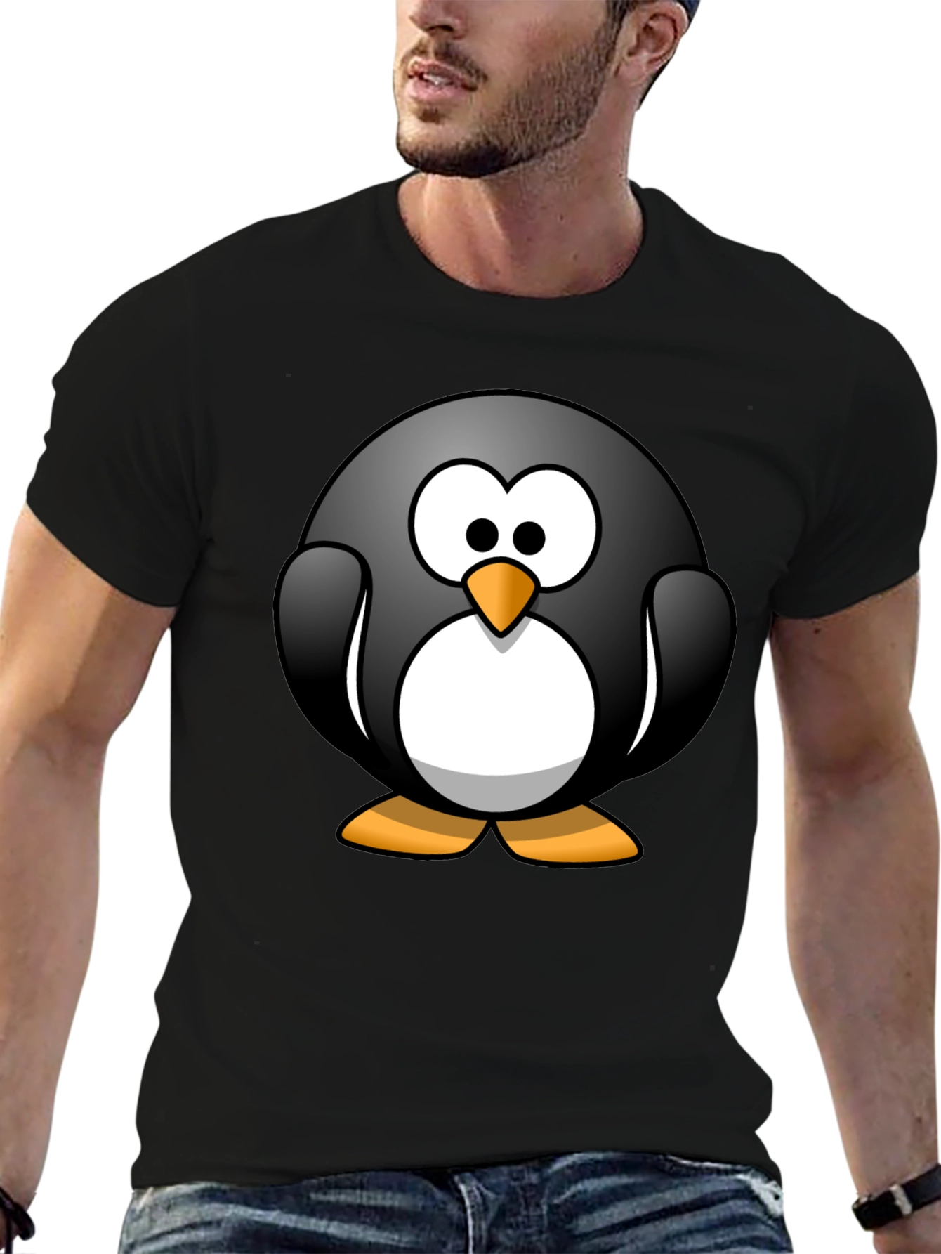 Penguin Graphic Tee - Soft Cotton Crewneck