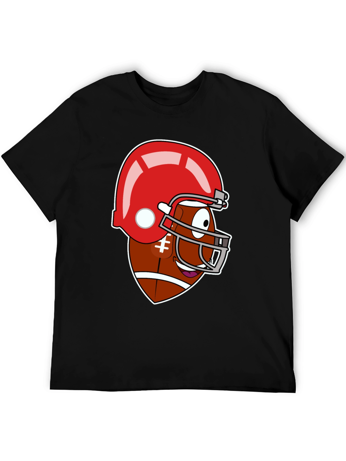 Funny Football Cartoon Graphic Tee
