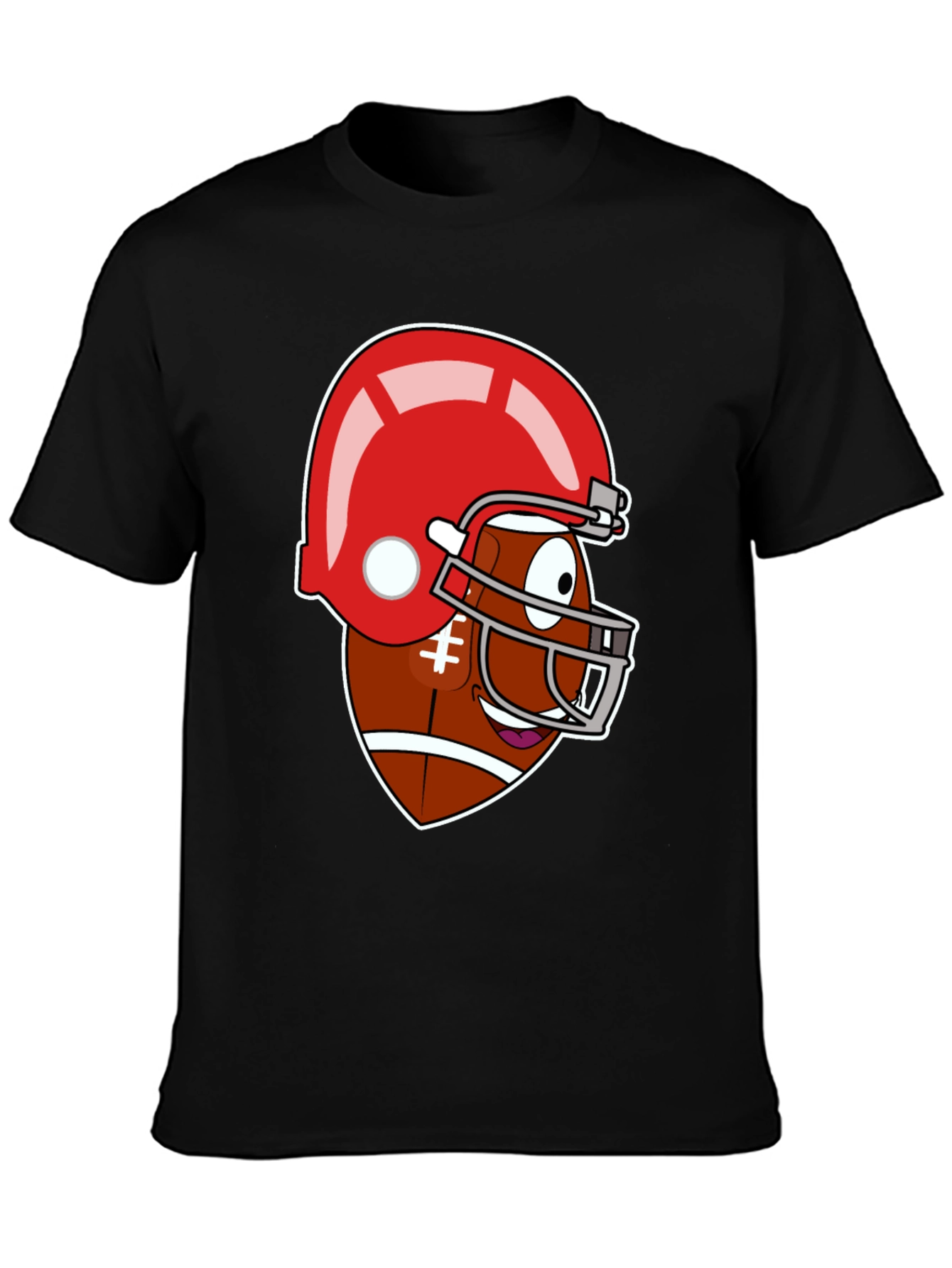 Funny Football Cartoon Graphic Tee
