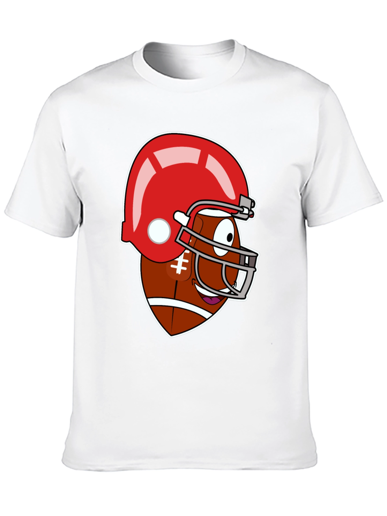 Funny Football Cartoon Graphic Tee