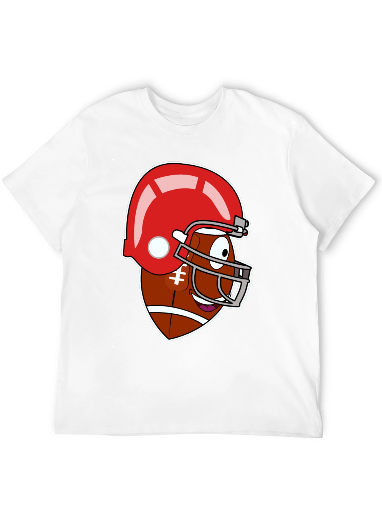Funny Football Cartoon Graphic Tee