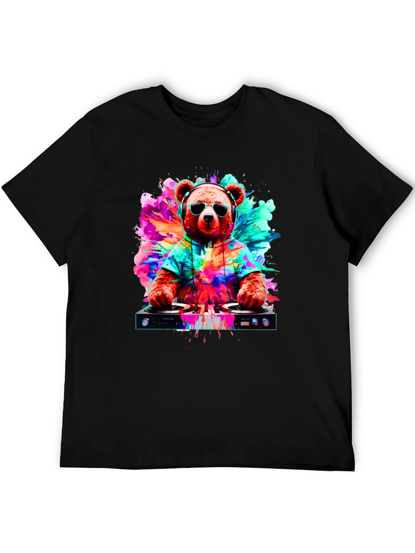 DJ Bear Graphic T-Shirt