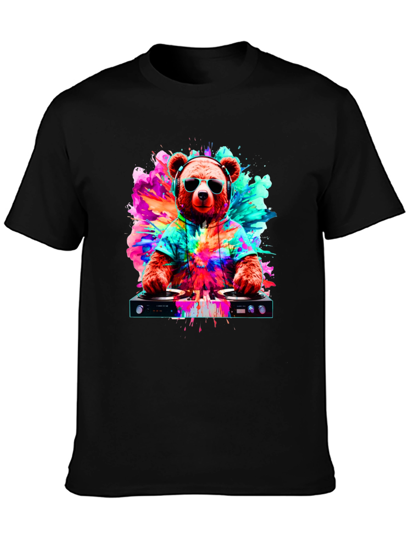 DJ Bear Graphic T-Shirt