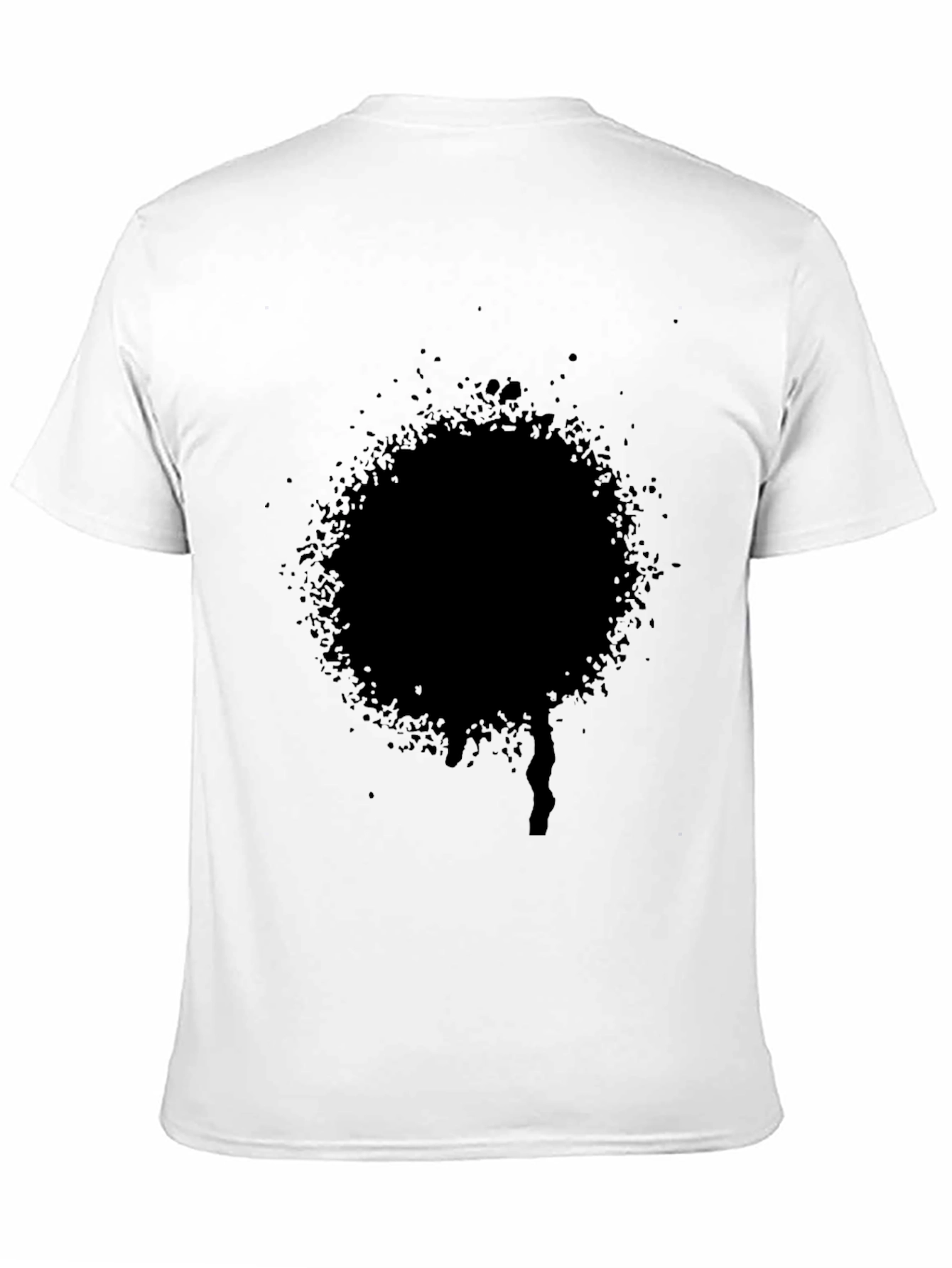 Modern Black T-Shirt with Abstract Circle Design