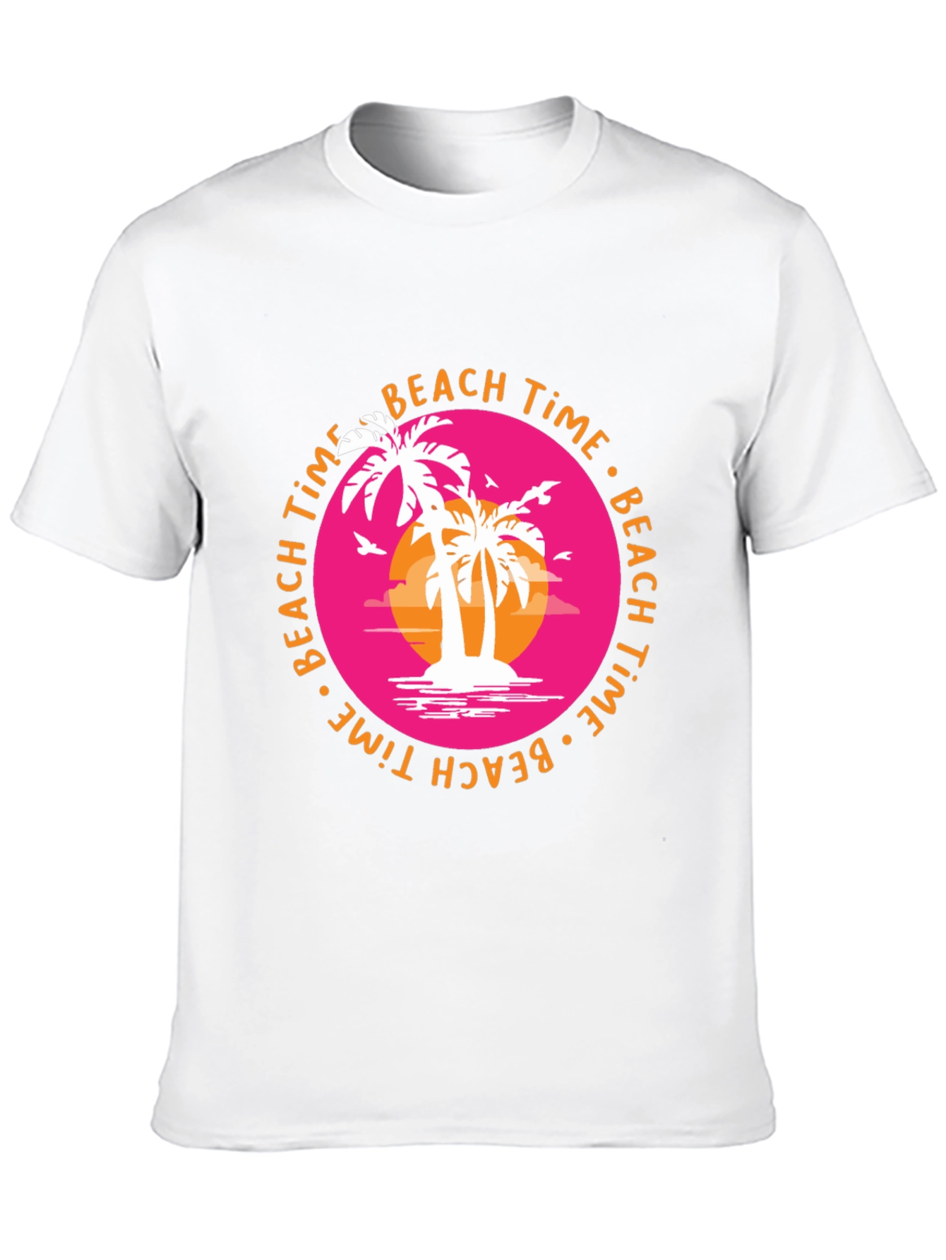 Beach Time Palm Tree Graphic Tee