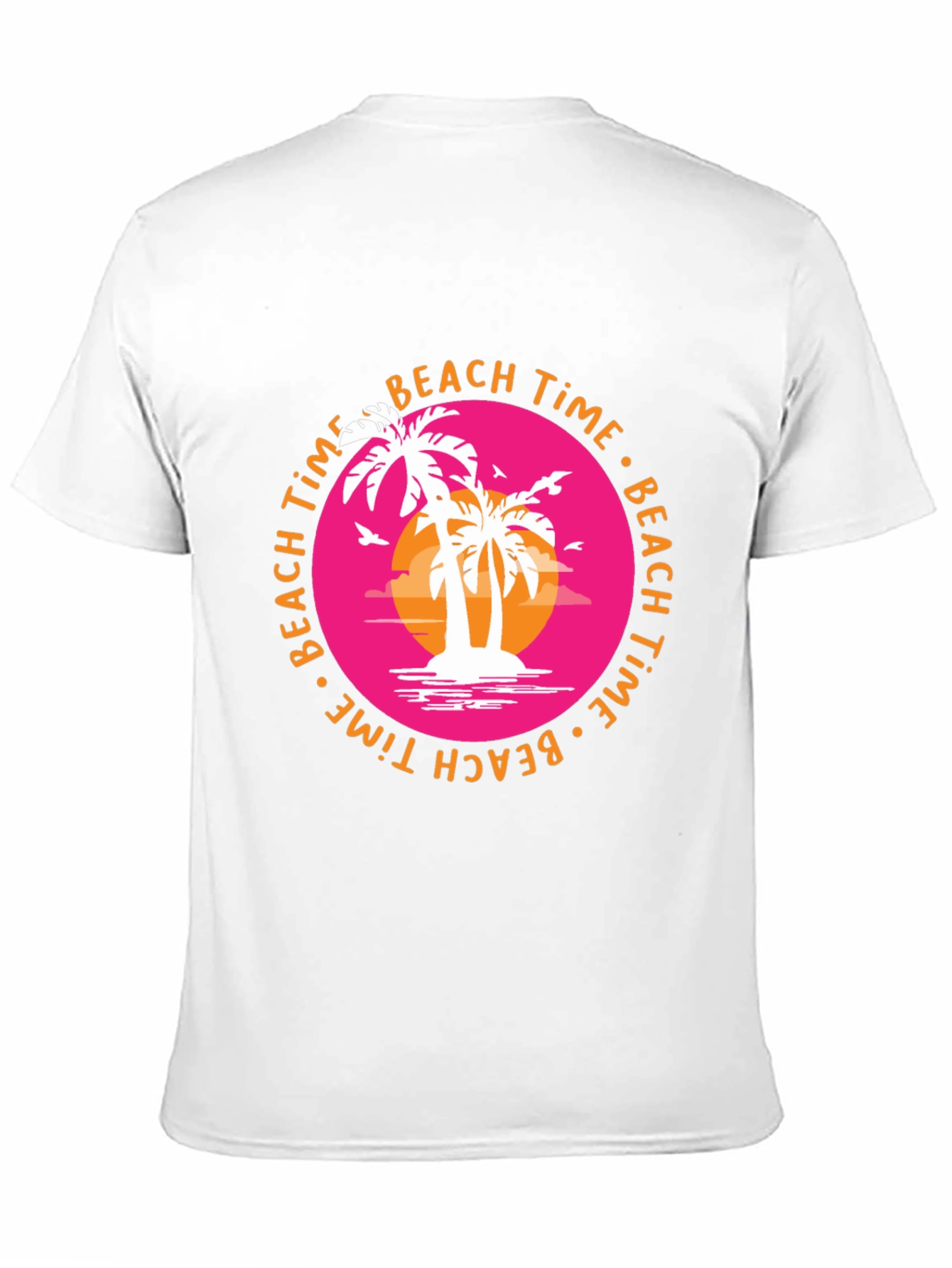 Beach Time Palm Tree Graphic Tee