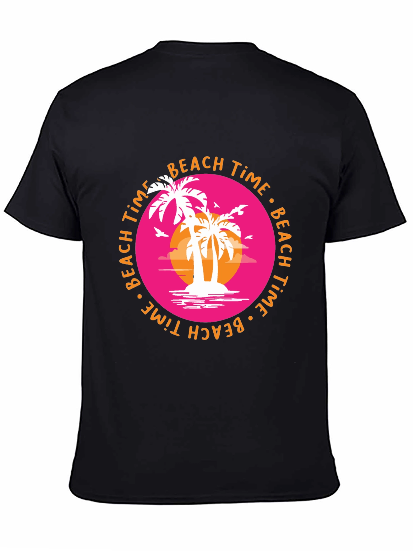 Beach Time Palm Tree Graphic Tee