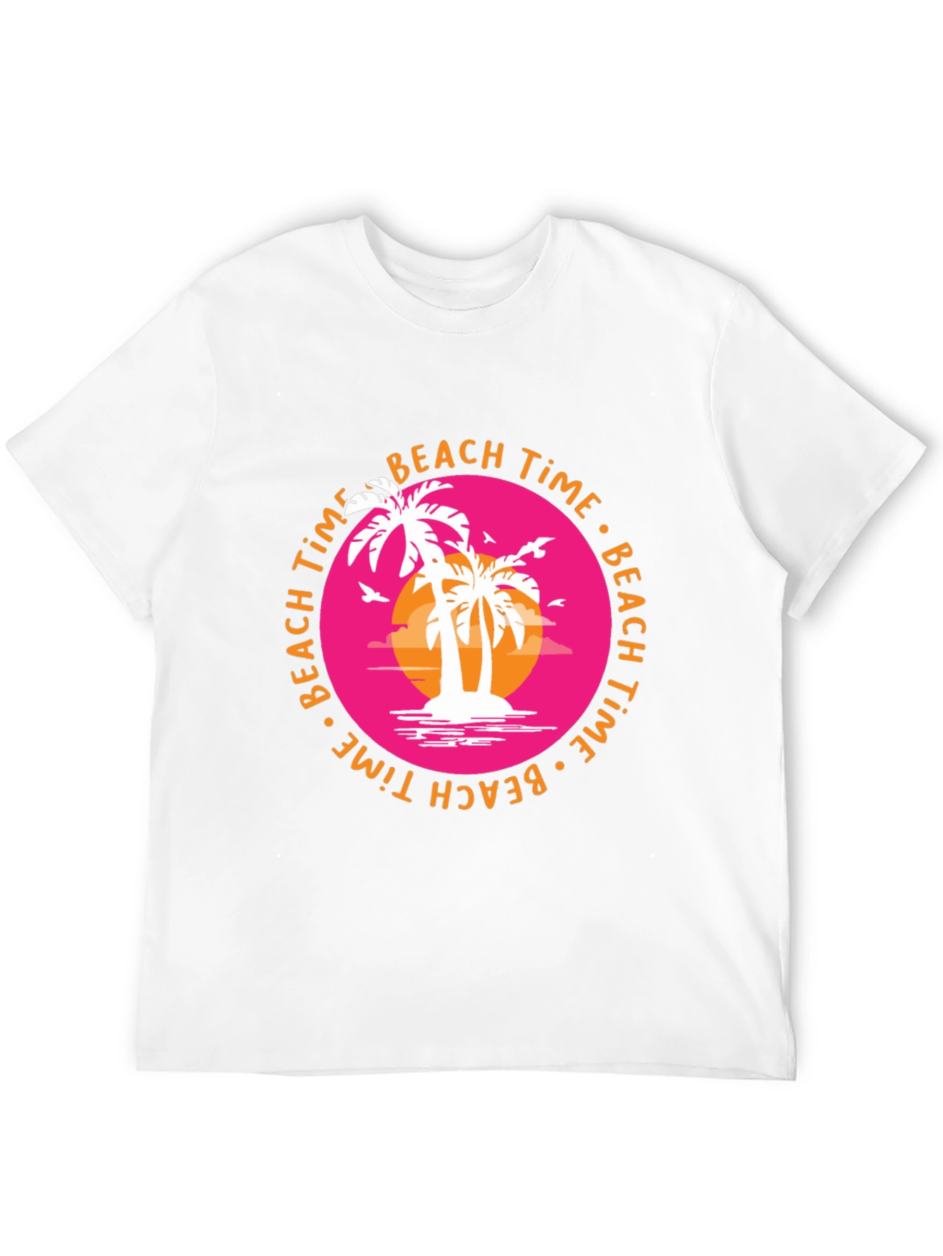 Beach Time Palm Tree Graphic Tee