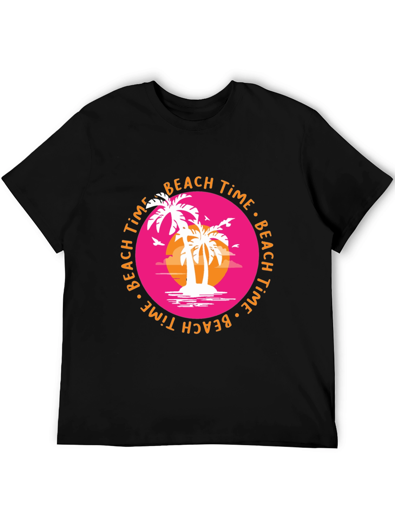 Beach Time Palm Tree Graphic Tee