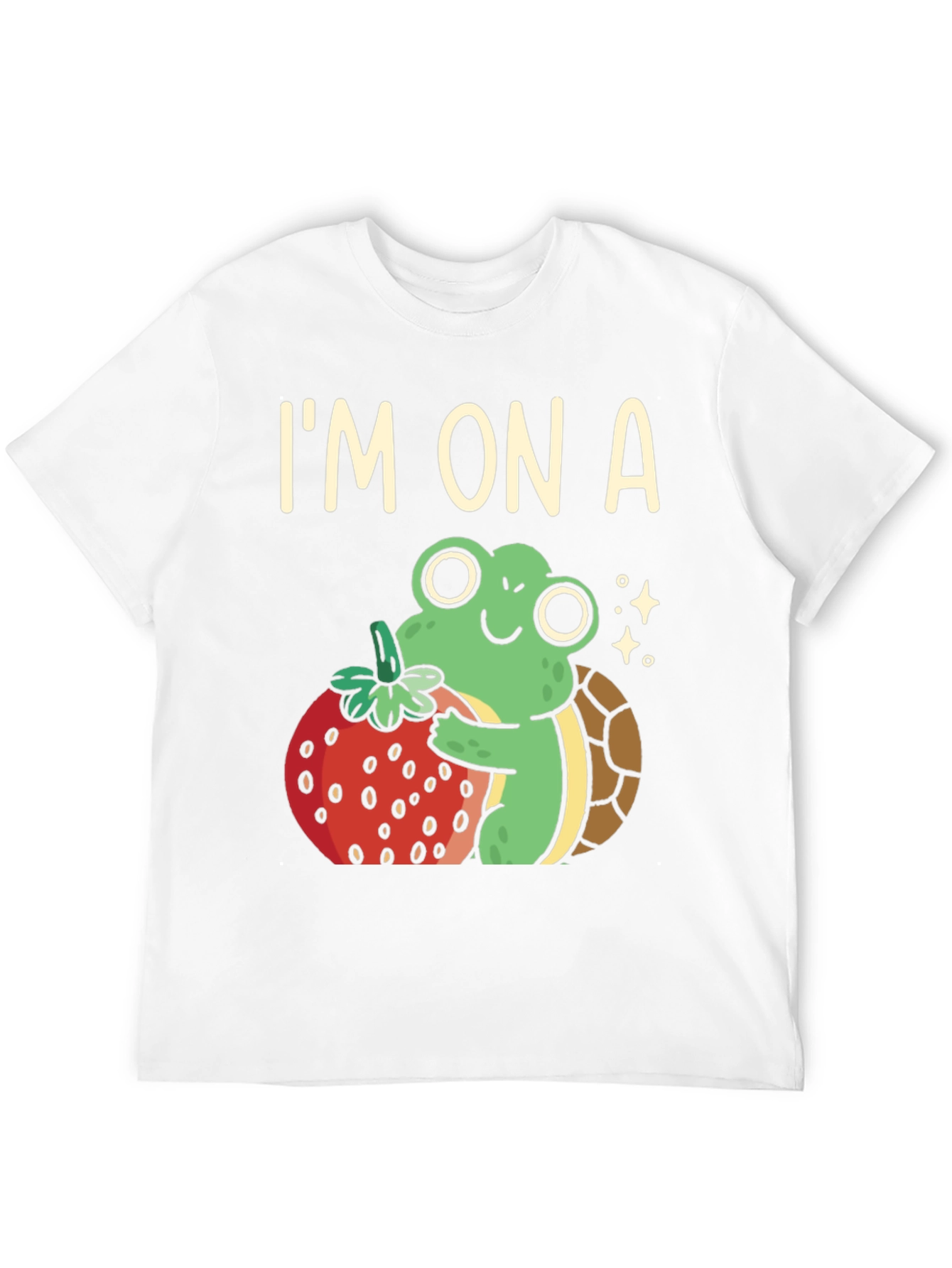 Im On A Turtle Frog & Strawberry Graphic Tee