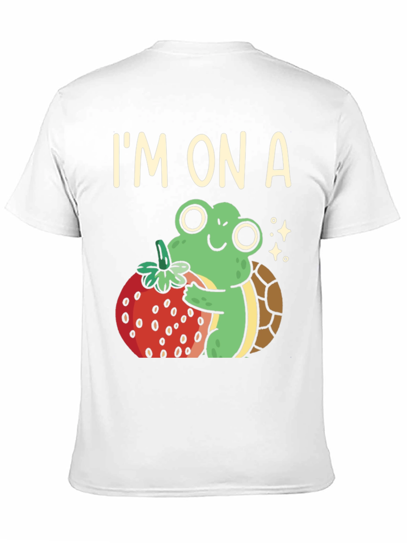 Im On A Turtle Frog & Strawberry Graphic Tee