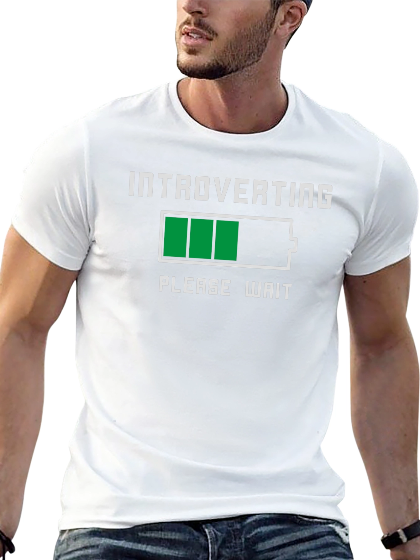 Introverting Please Wait T-Shirt - Black