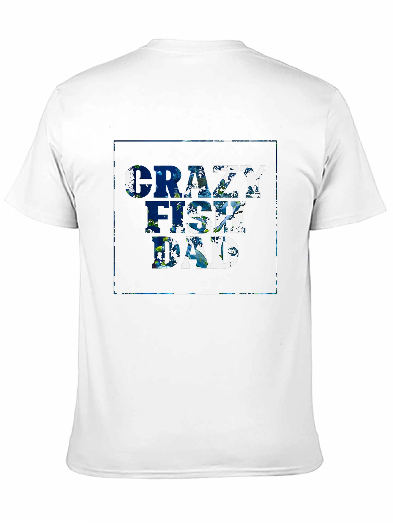 Crazy Fish Dad T-Shirt - Black
