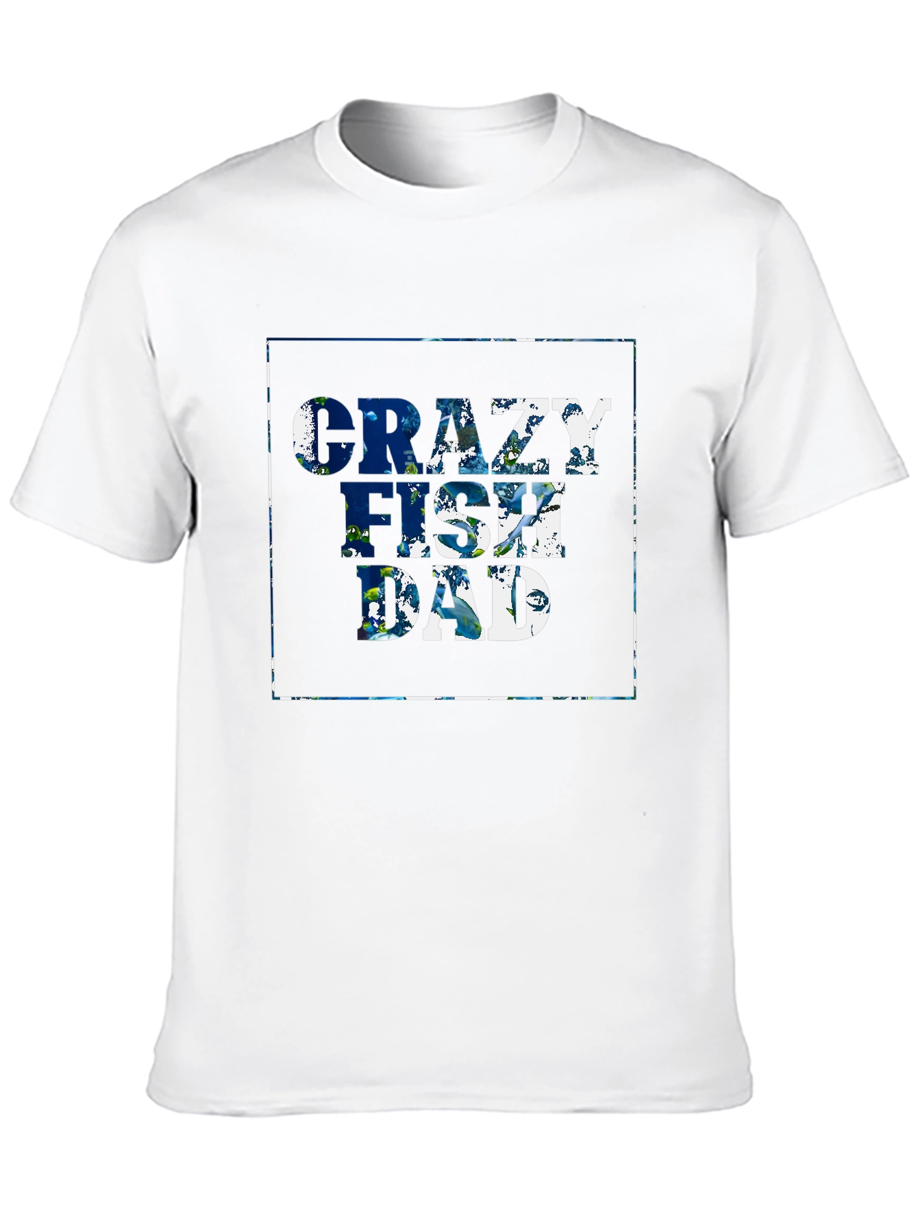 Crazy Fish Dad T-Shirt - Black