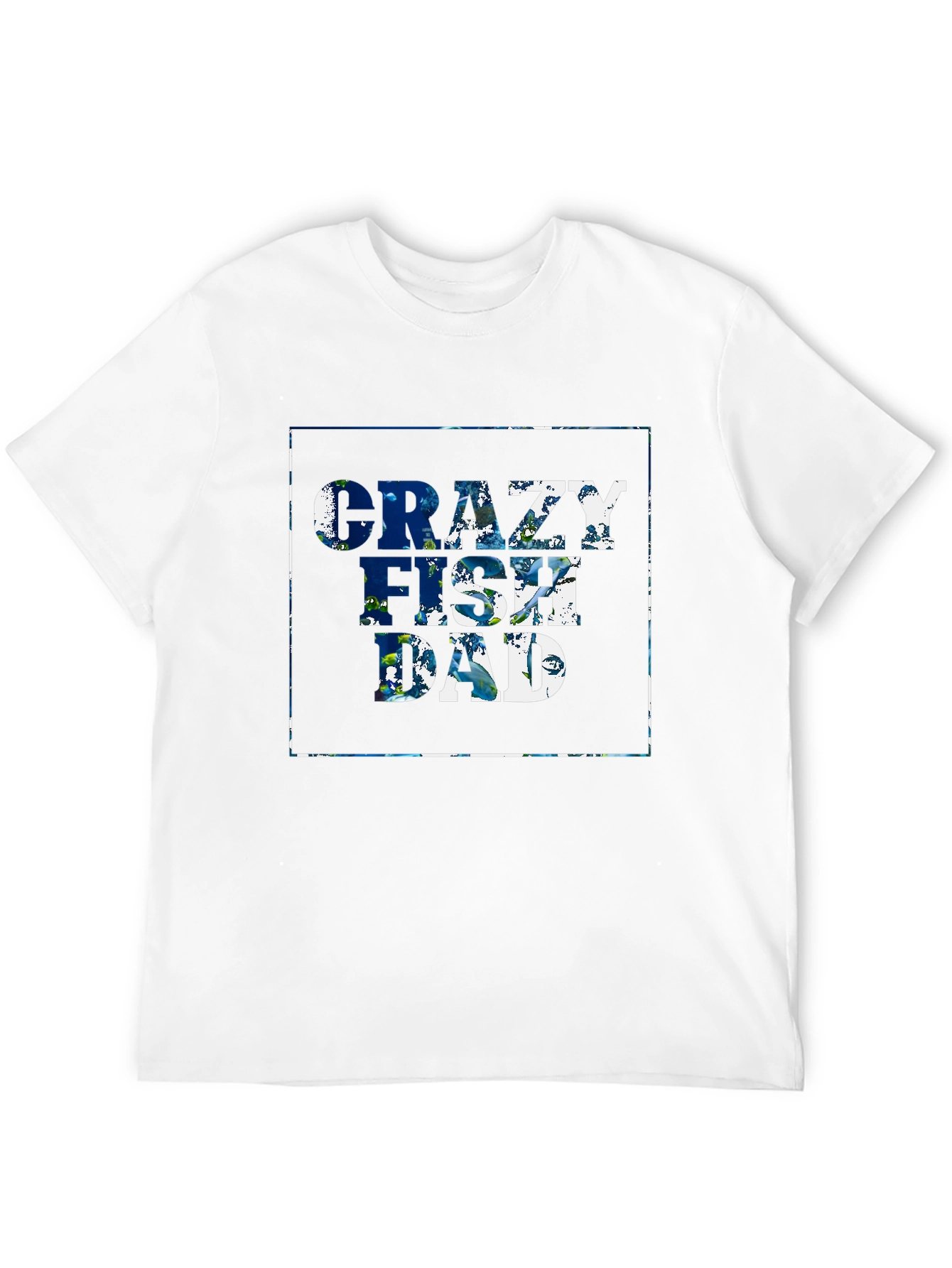 Crazy Fish Dad T-Shirt - Black