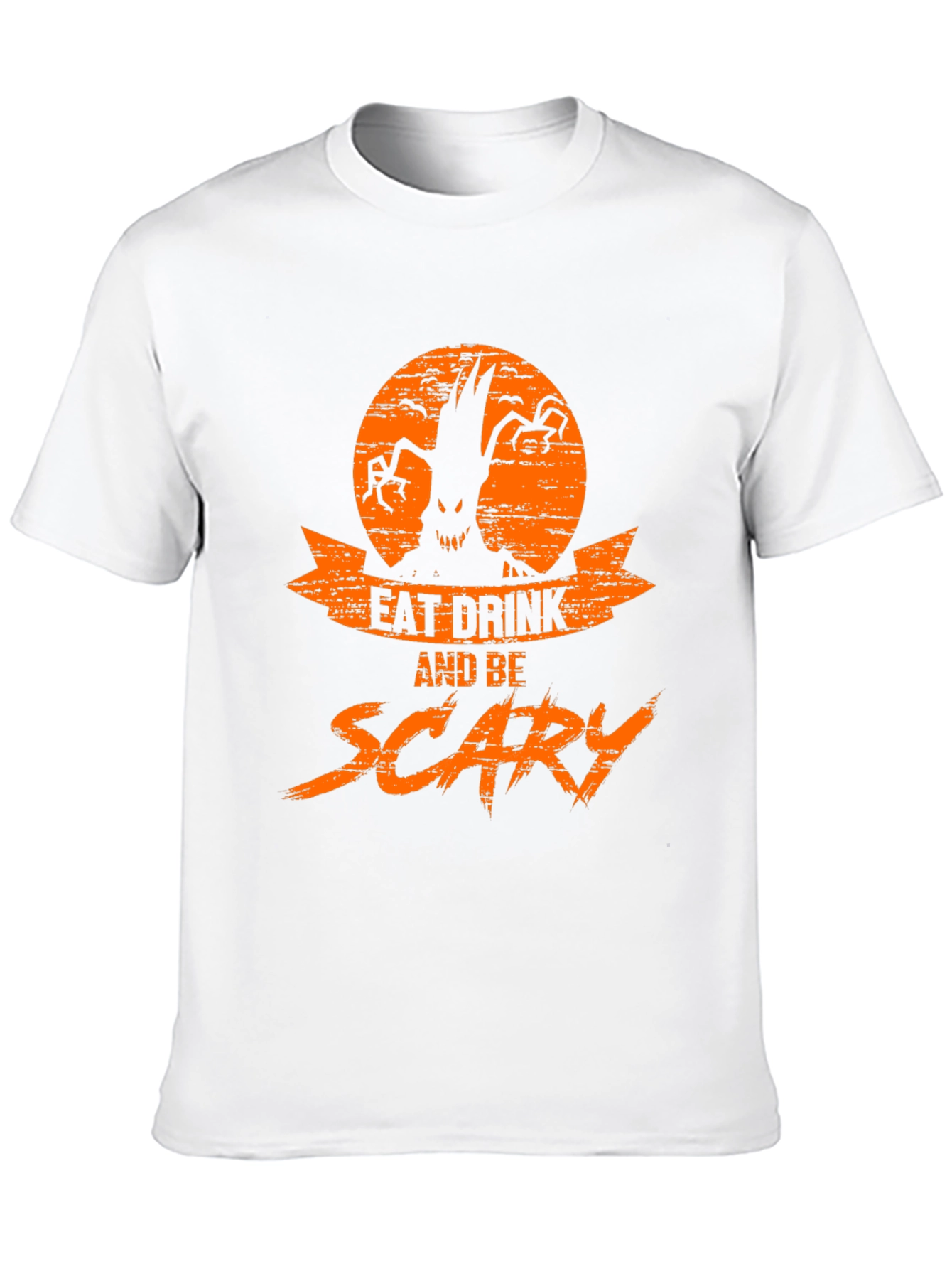 Eat Drink and Be Scary Halloween Graphic T-Shirt