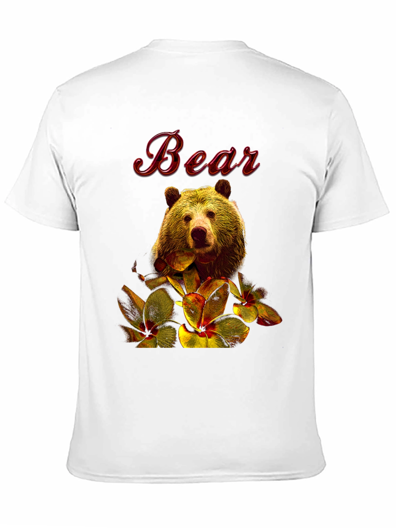 Bear Floral Graphic T-Shirt