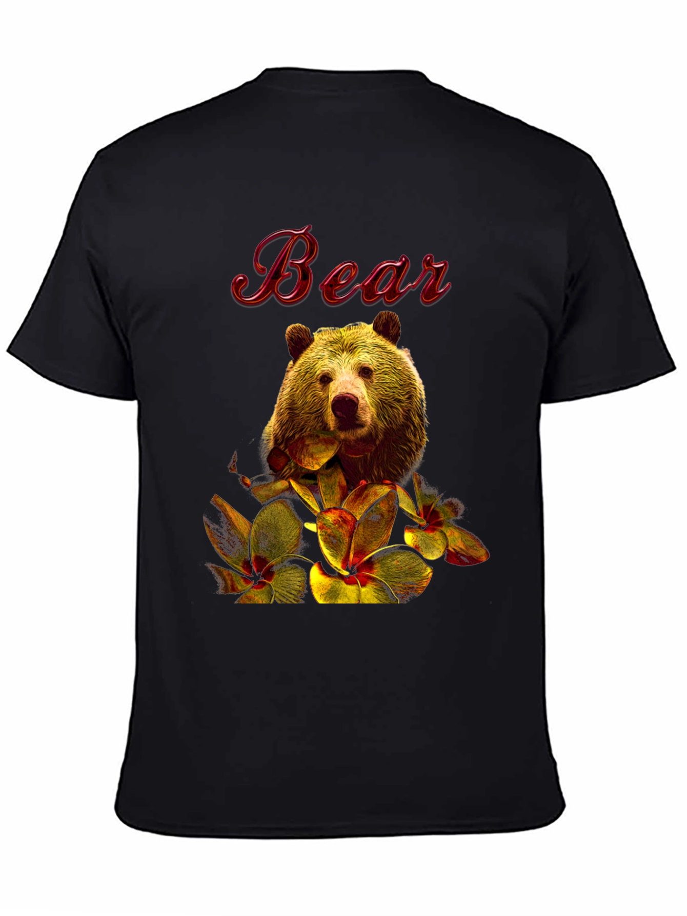 Bear Floral Graphic T-Shirt