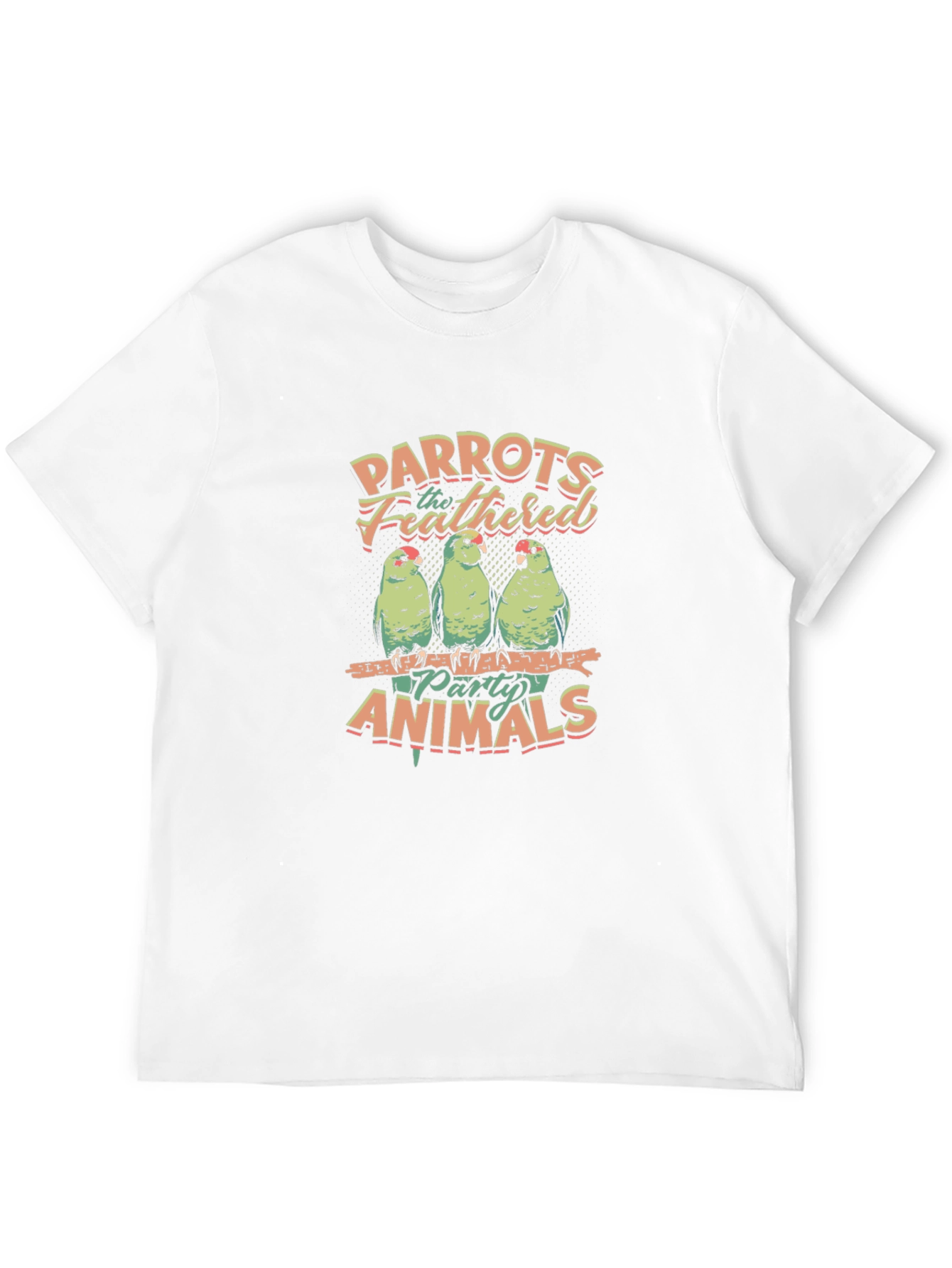 Parrots The Feathered Party Animals Graphic Tee