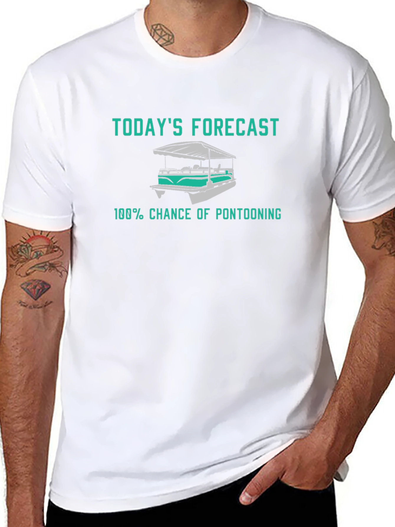 Pontooning Forecast T-Shirt - Boating Apparel