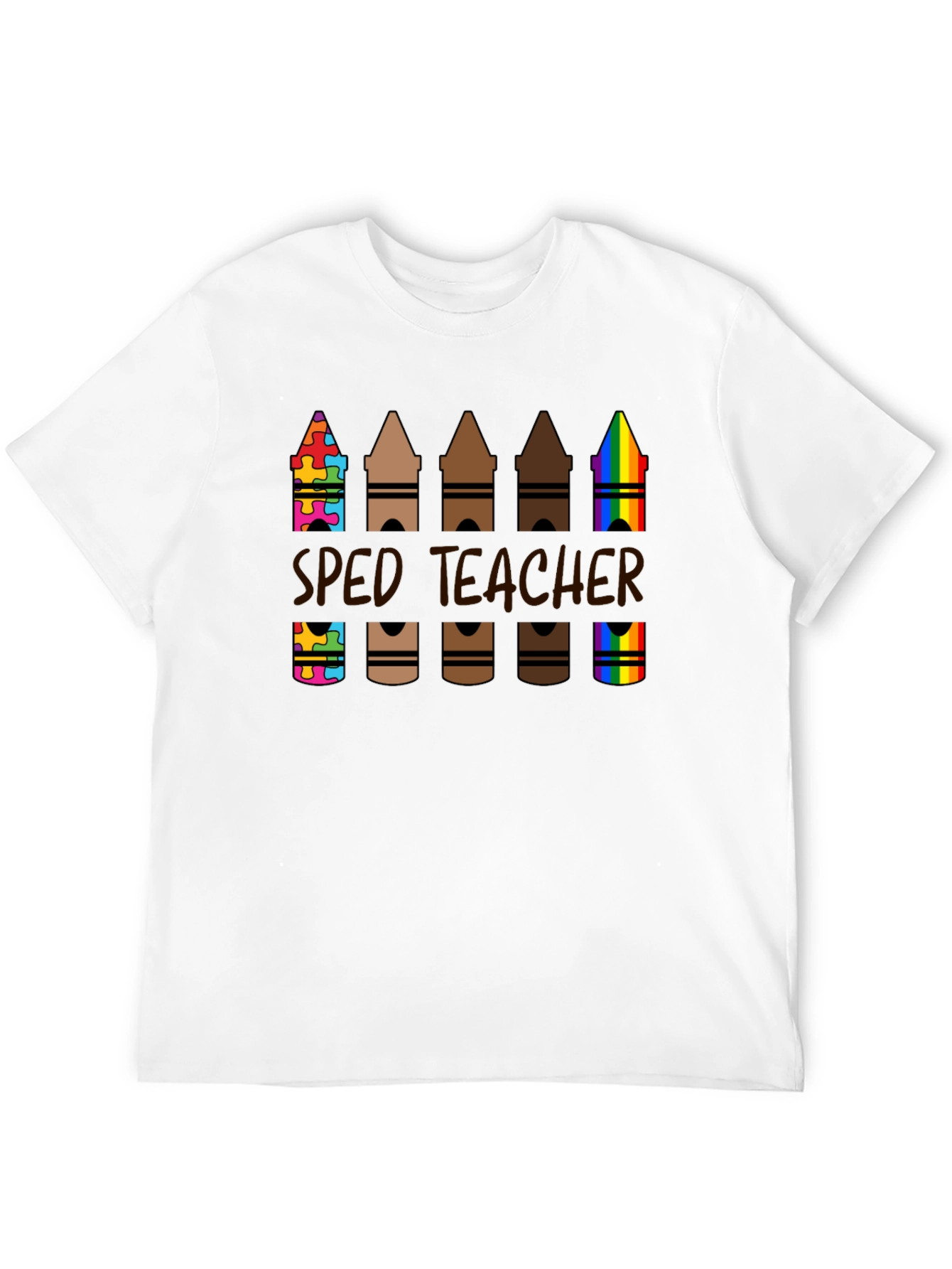 SPED Teacher Crayon T-Shirt