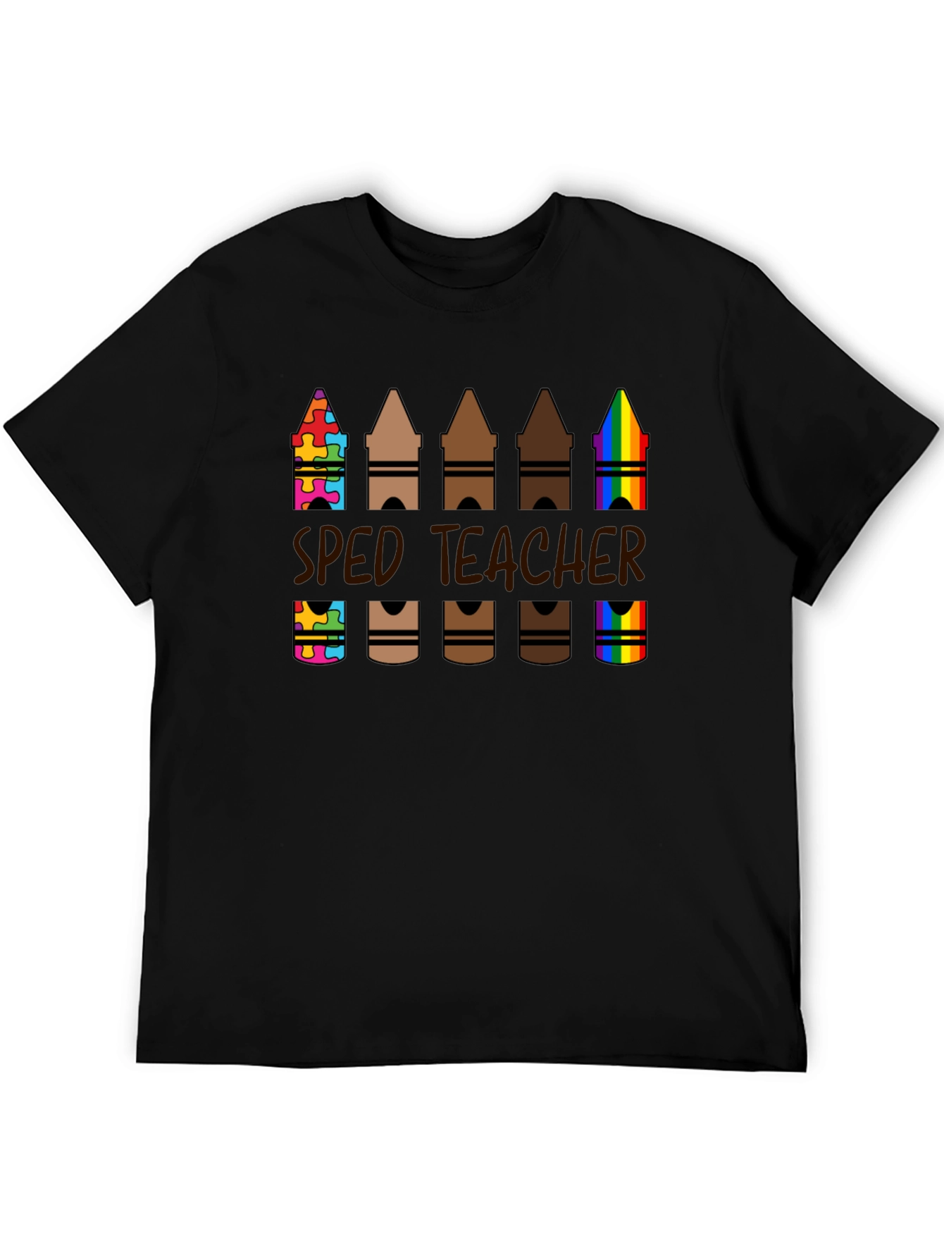 SPED Teacher Crayon T-Shirt