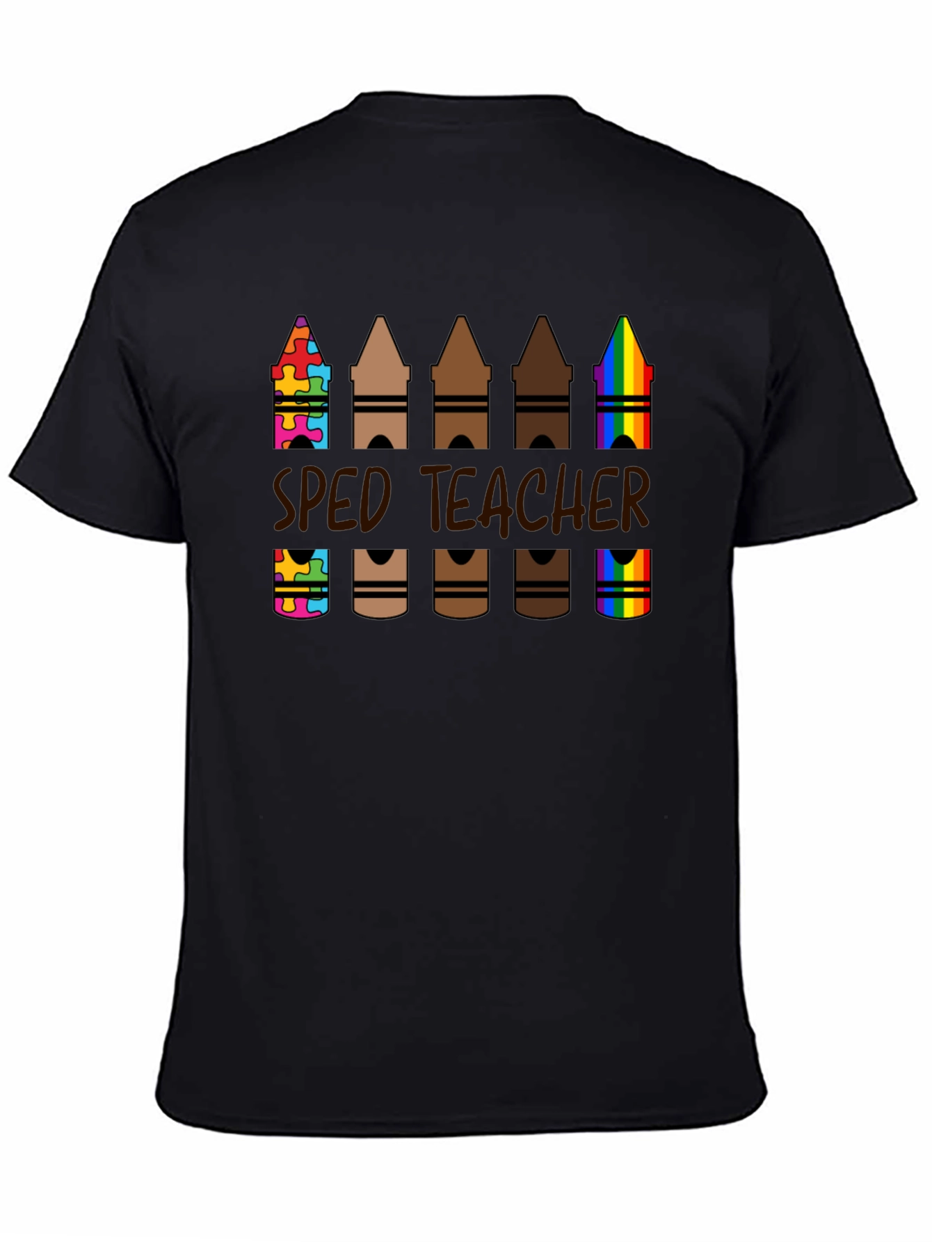 SPED Teacher Crayon T-Shirt