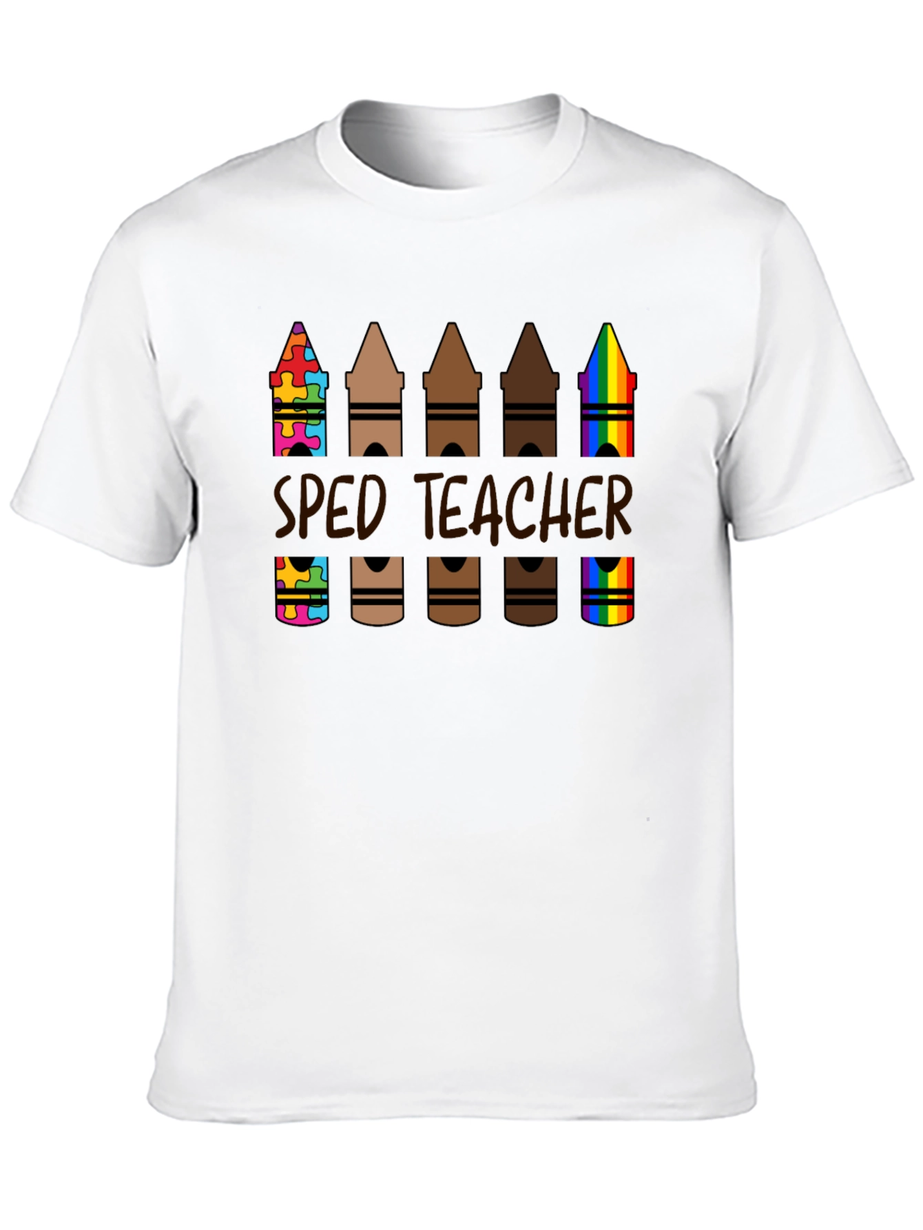 SPED Teacher Crayon T-Shirt