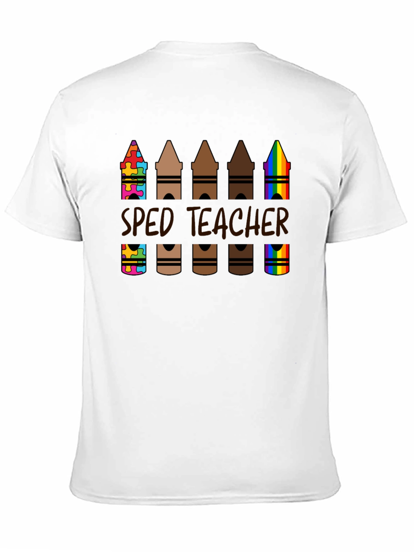 SPED Teacher Crayon T-Shirt