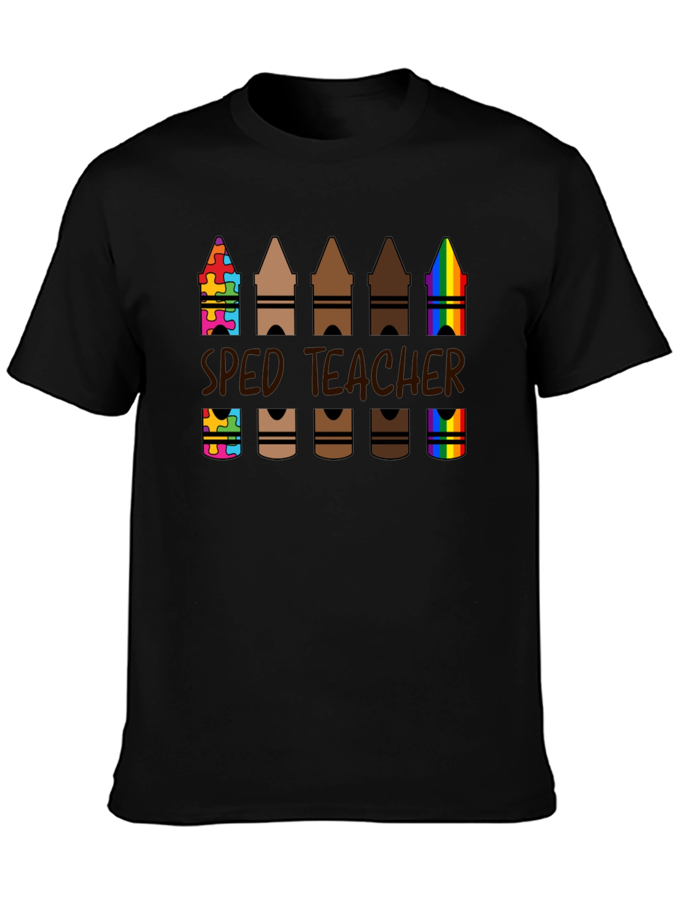SPED Teacher Crayon T-Shirt