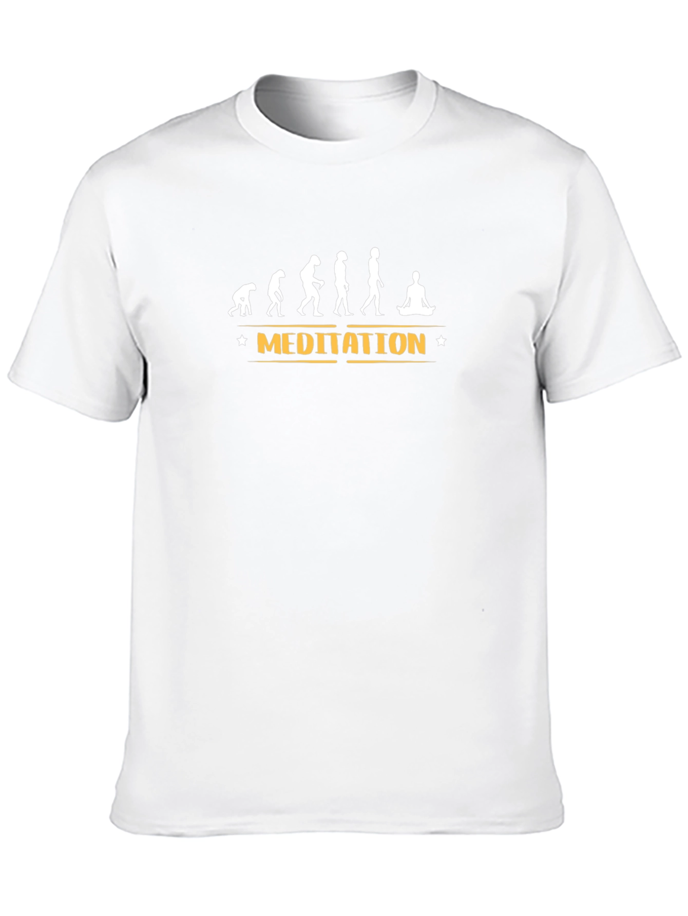 Meditation Evolution Black T-Shirt
