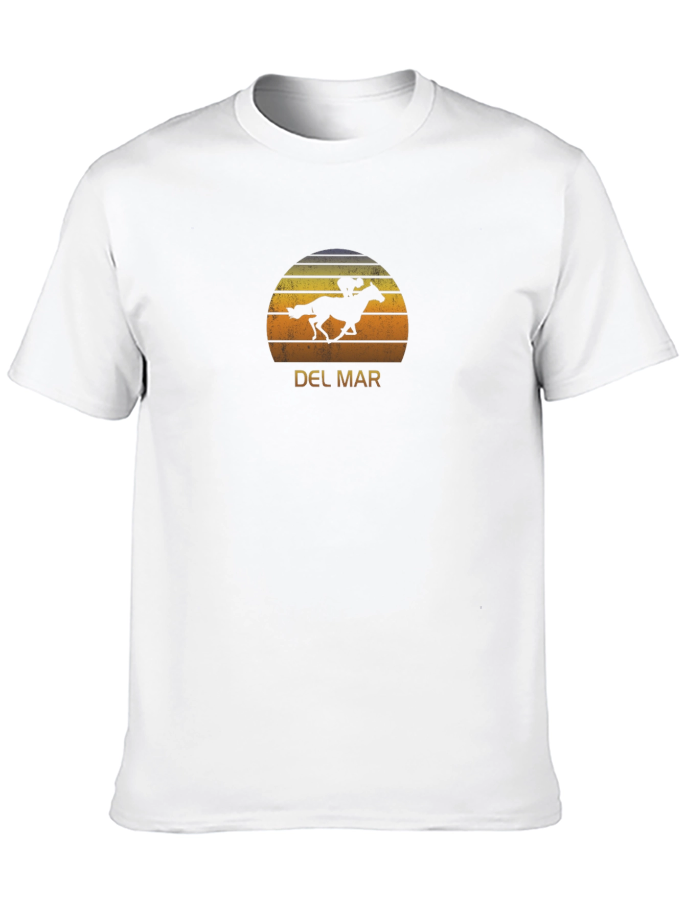 Del Mar Horse Racing Sunset T-Shirt