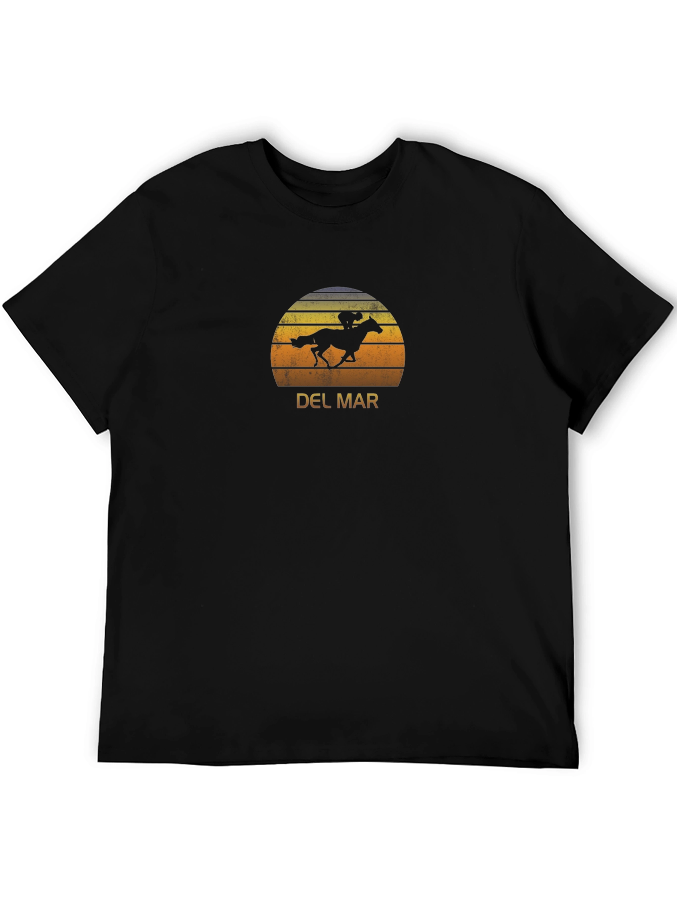 Del Mar Horse Racing Sunset T-Shirt